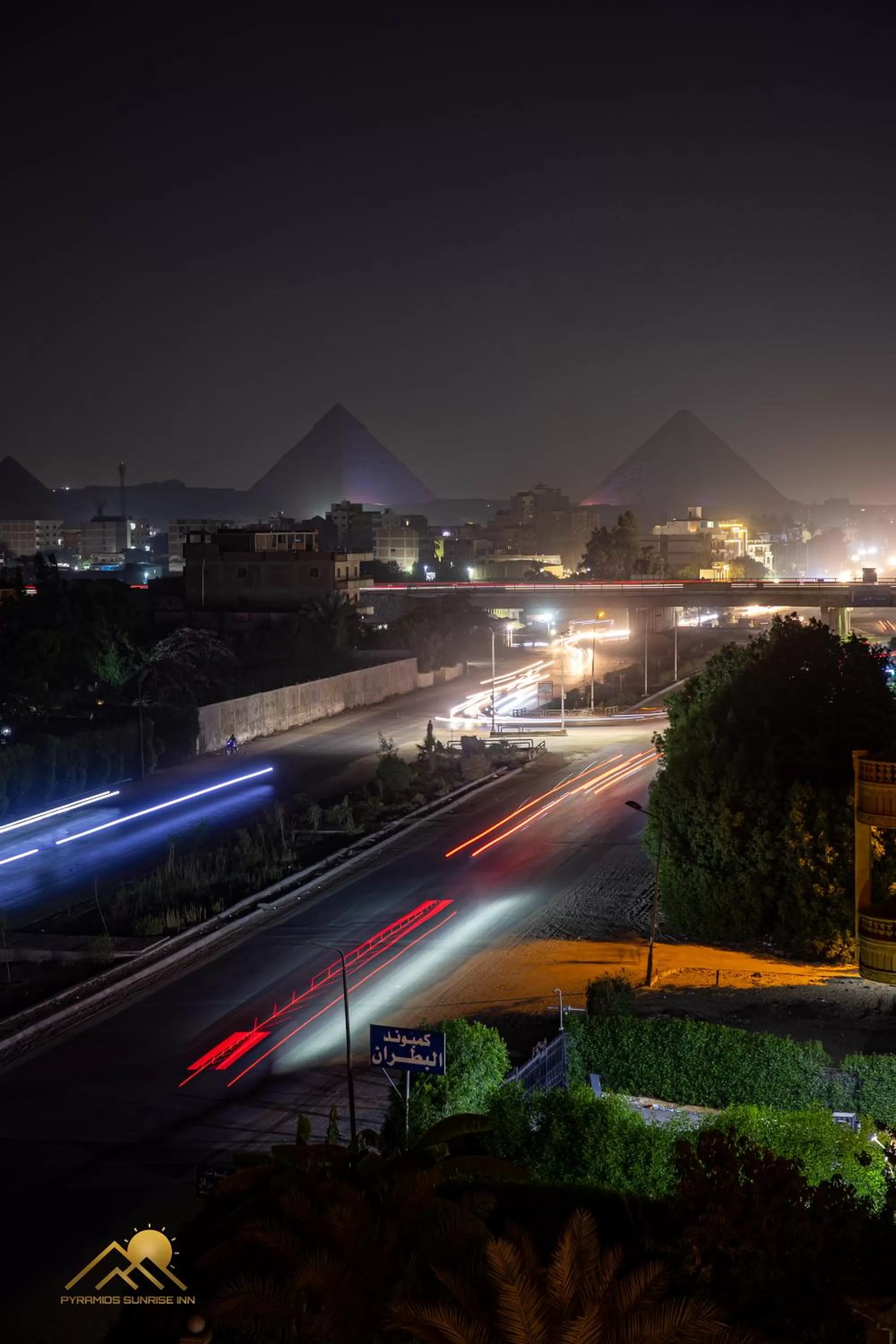 Night in Pyramids sunrise inn
