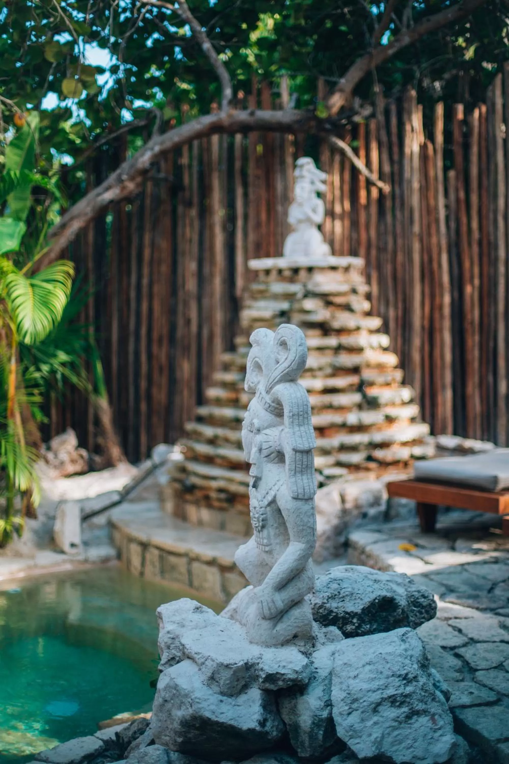Decorative detail in Ikal Tulum Hotel