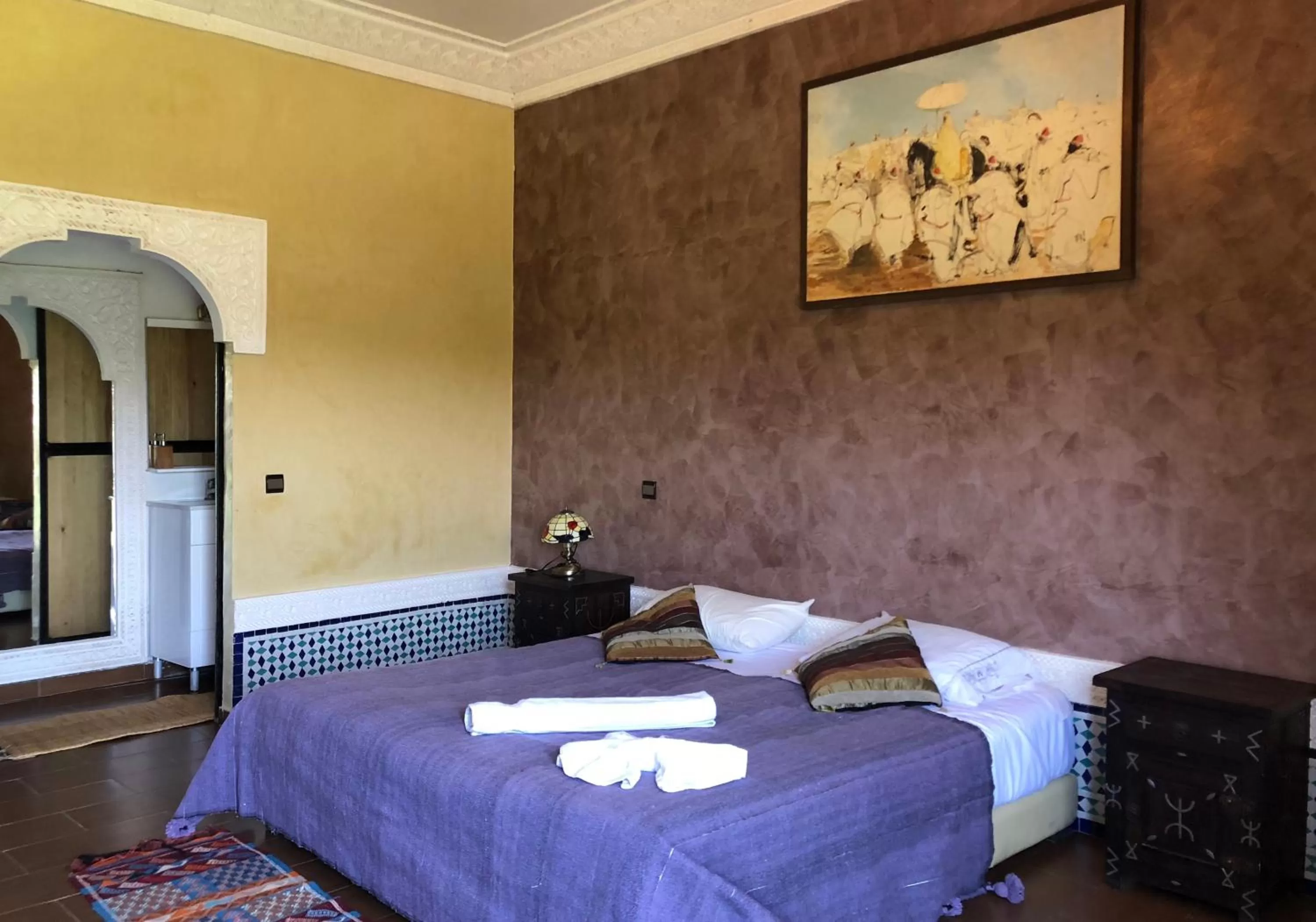 Photo of the whole room, Bed in Riad Hamdani