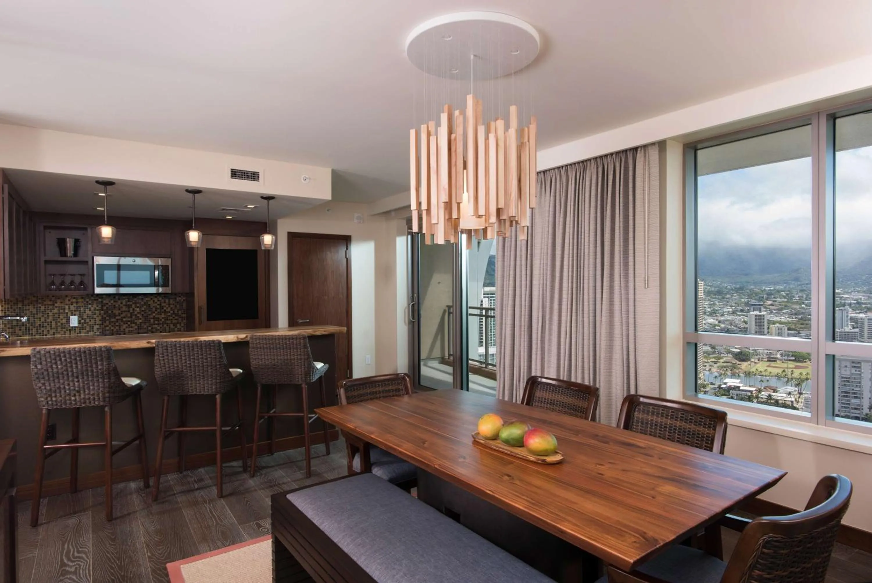 Photo of the whole room in Hilton Grand Vacation Club The Grand Islander Waikiki Honolulu