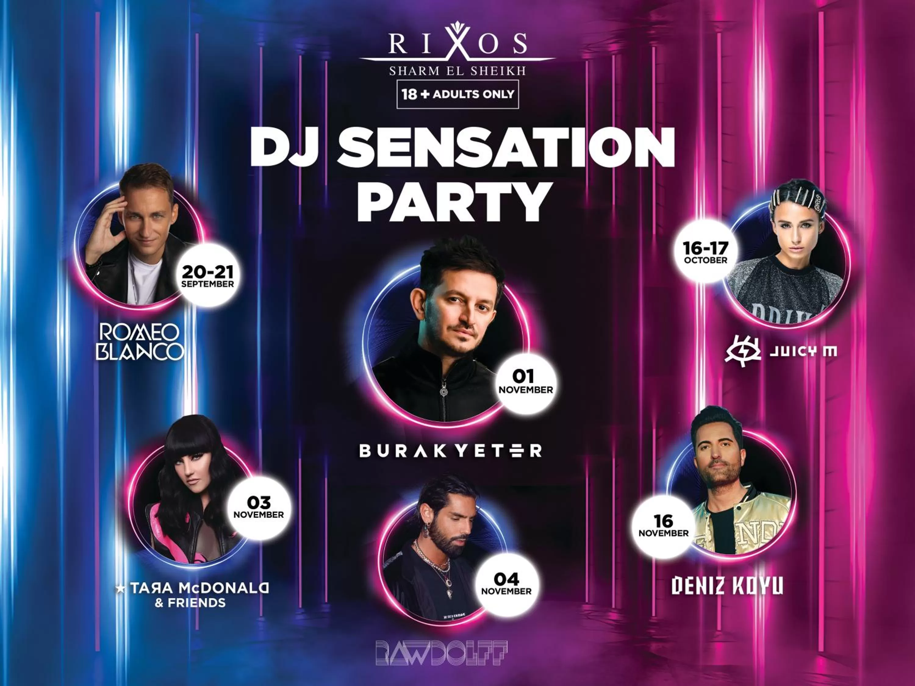 Evening entertainment in Rixos Sharm El Sheikh - Ultra All Inclusive Adults Only 18 Plus