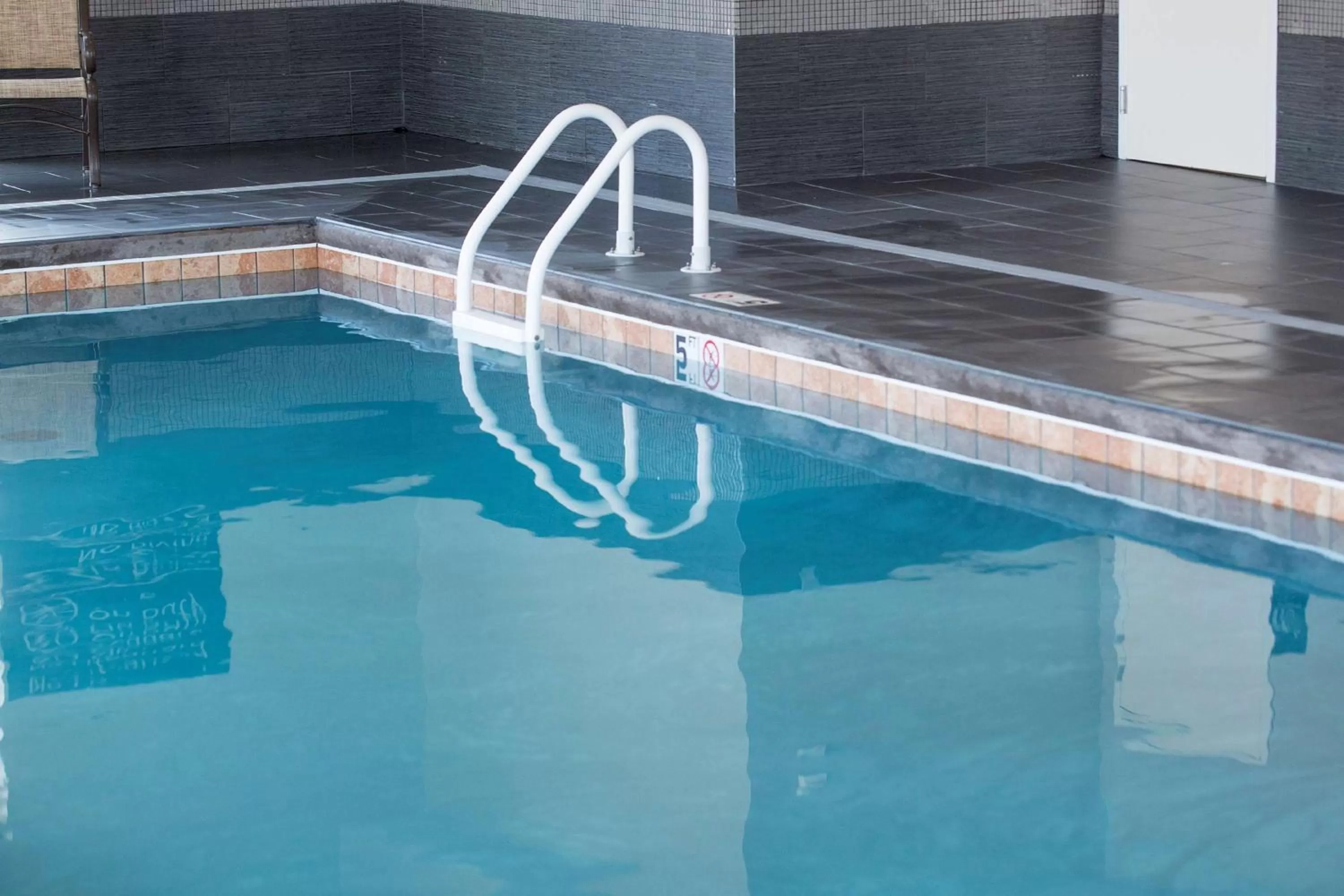 Pool view in Hampton Inn McPherson