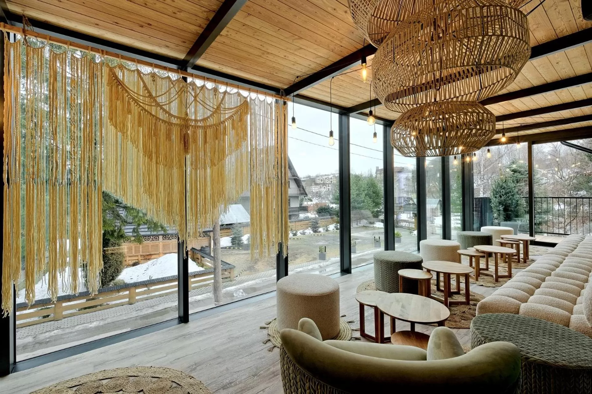 Seating area in Harda House Friends & Spa