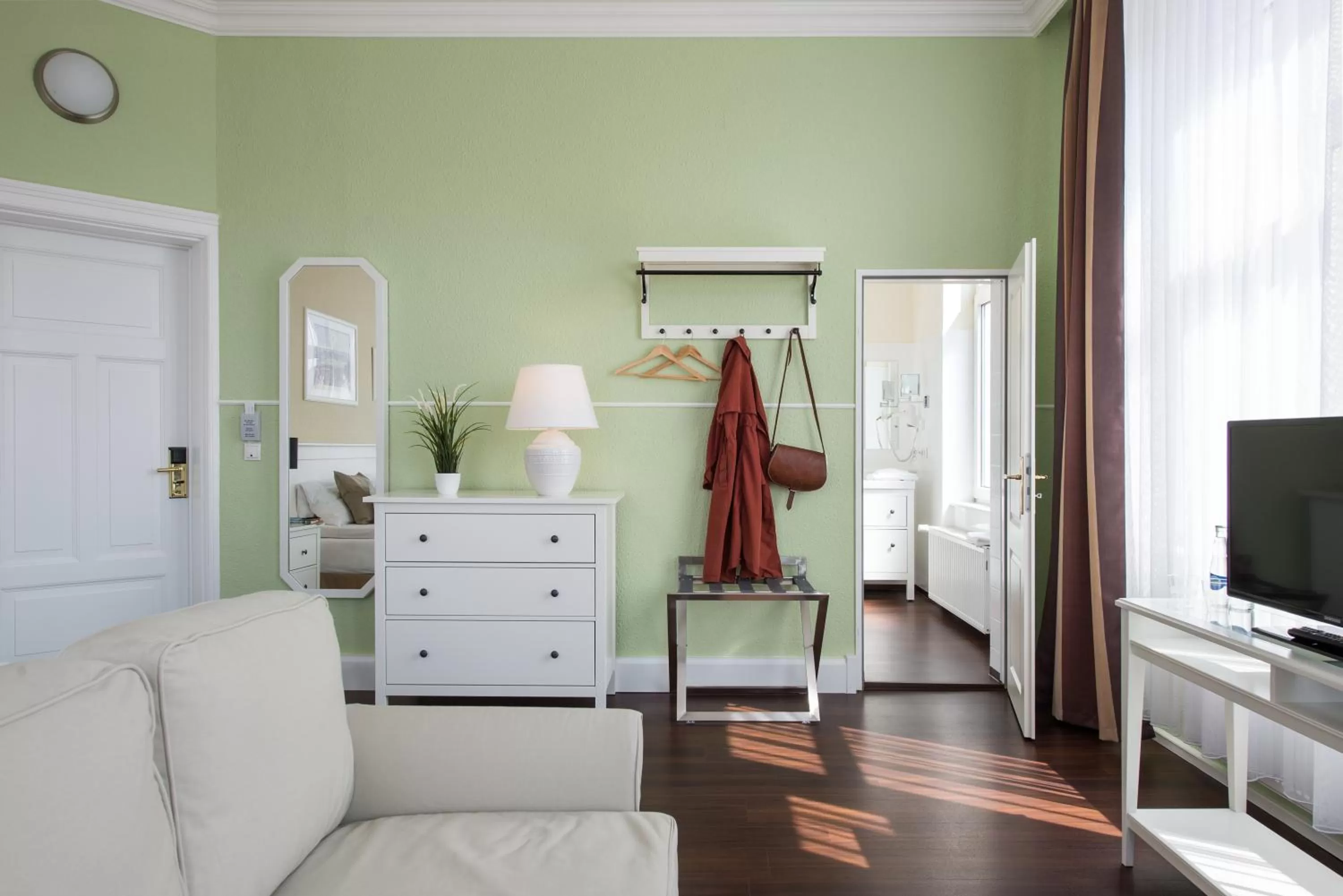 Bed in Hotel Stralsund