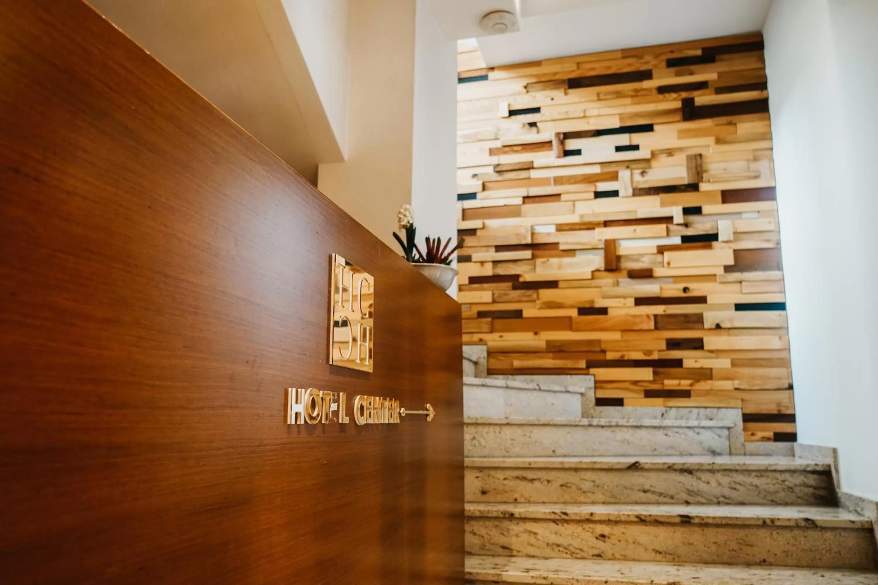 Property building, Property Logo/Sign in Center Hotel