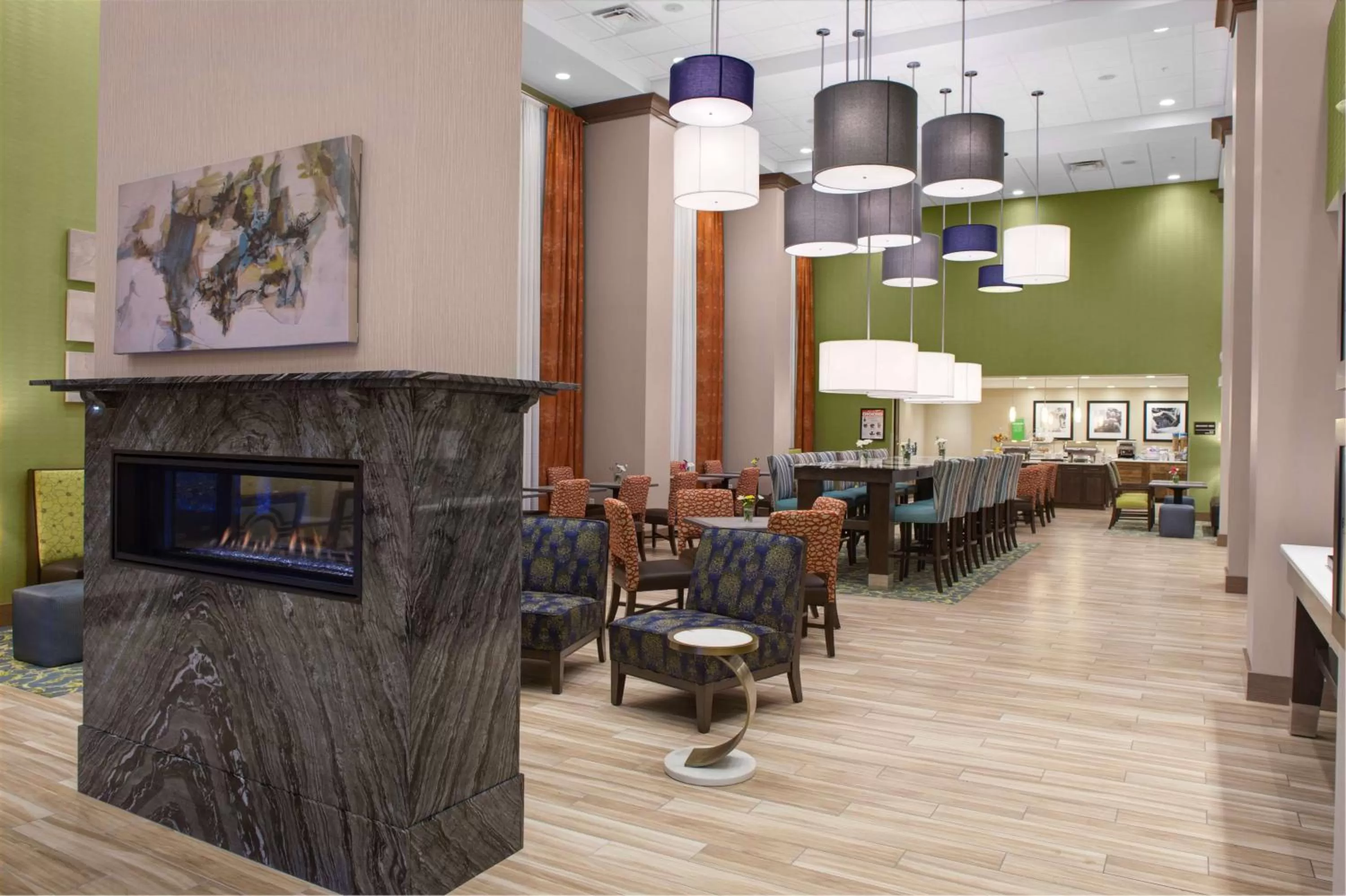 Lobby or reception in Hampton Inn & Suites Syracuse North Airport Area