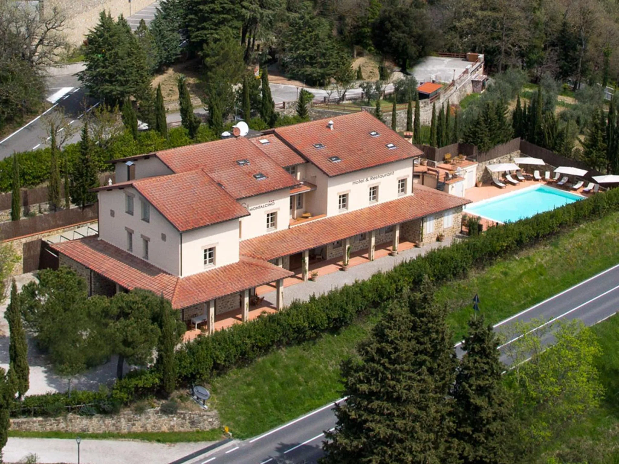 Bird's eye view in Si Montalcino Hotel