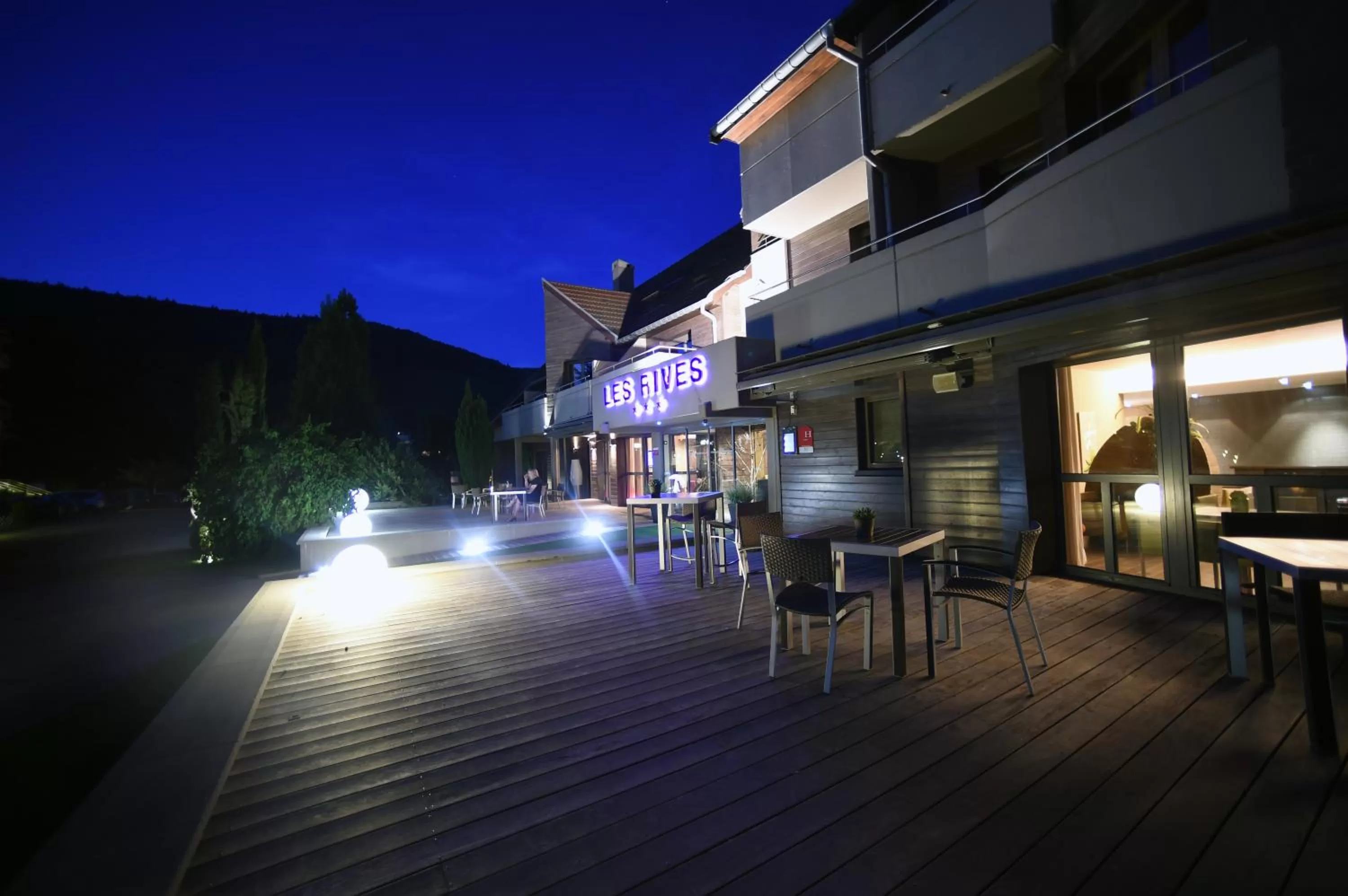 Balcony/Terrace in Hôtel Les Rives