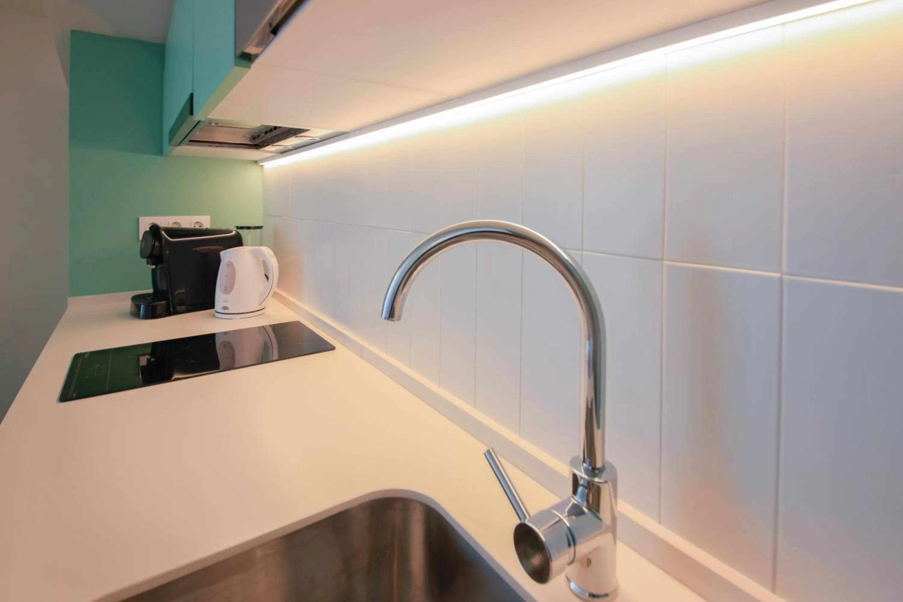 Kitchen or kitchenette in Terra Aurea Aparthotel