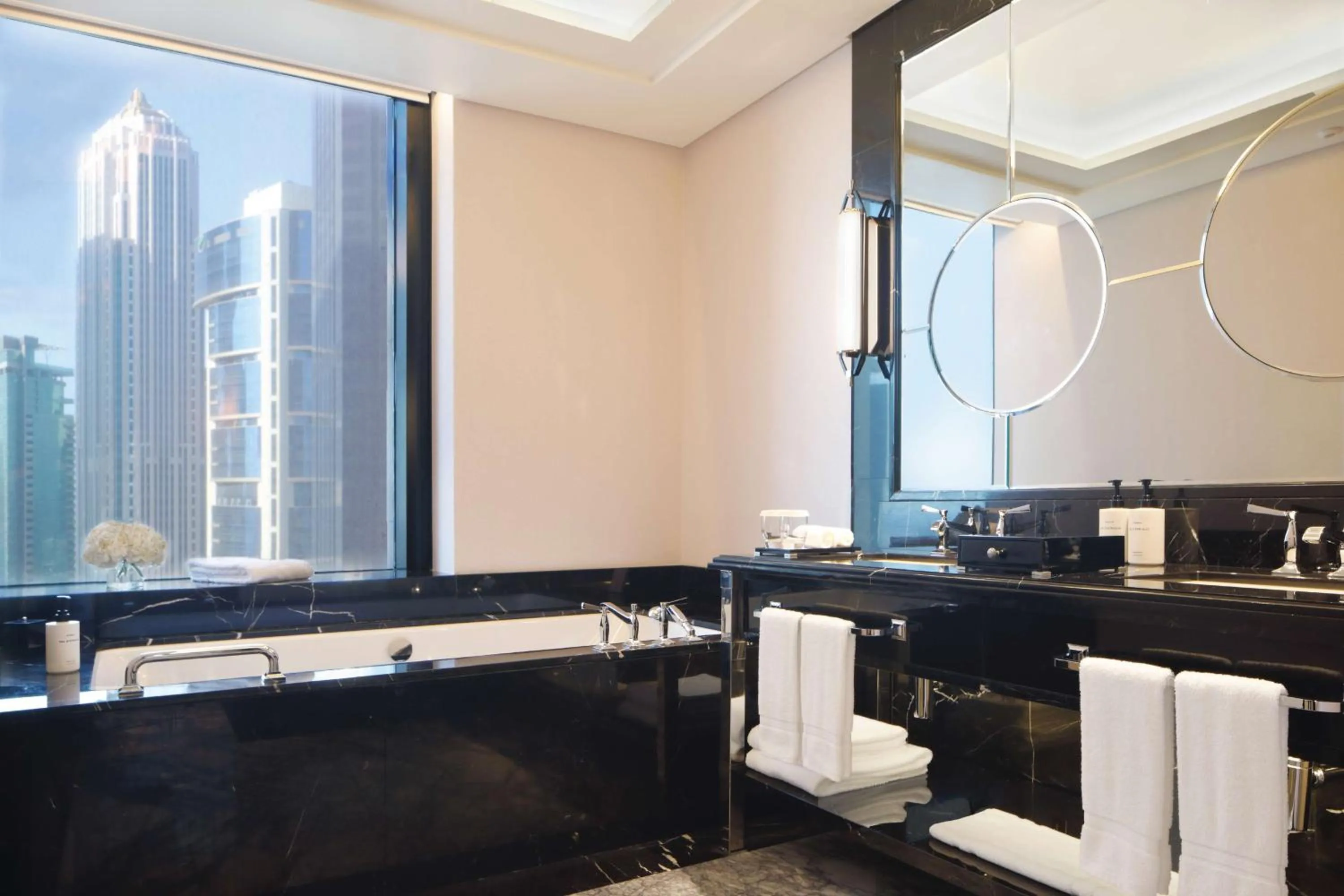 Premier Queen Room with Two Queen Beds in Waldorf Astoria Doha West Bay