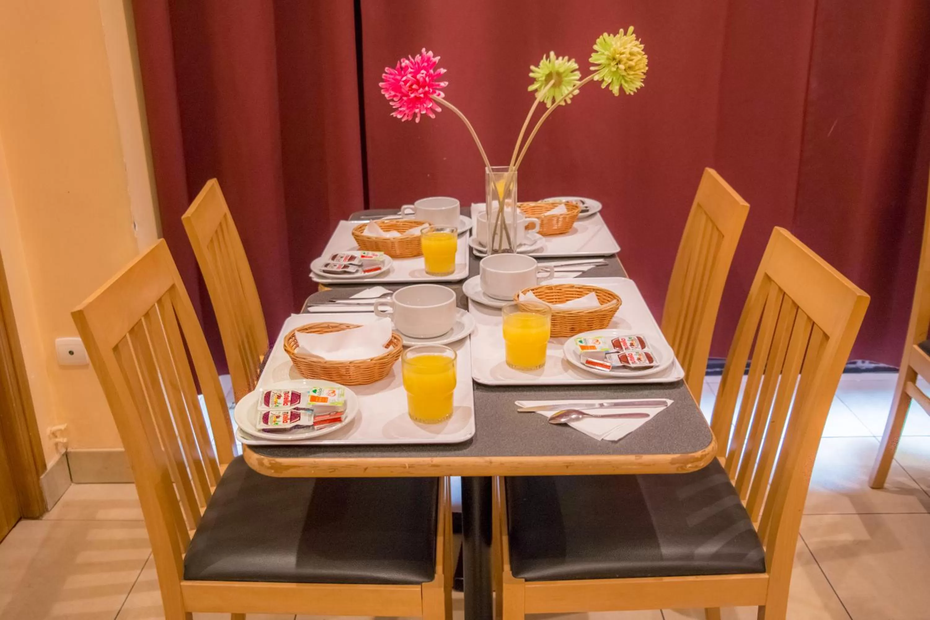 Continental breakfast in Hotel Audran