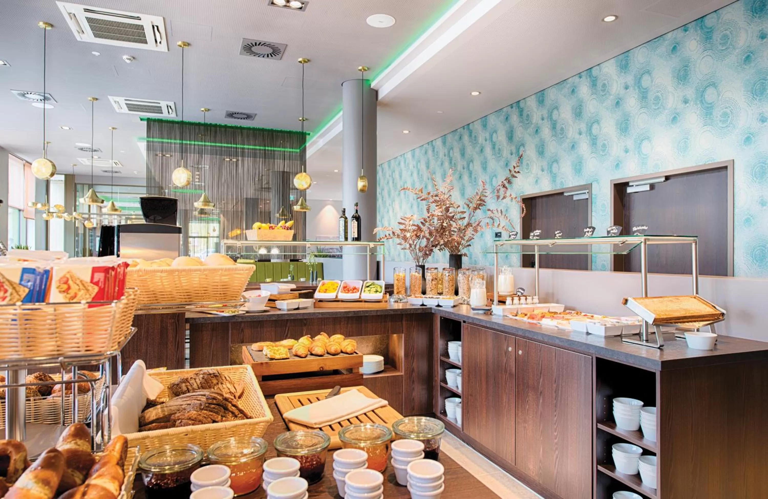 Buffet breakfast in Leonardo Royal Hotel Ulm