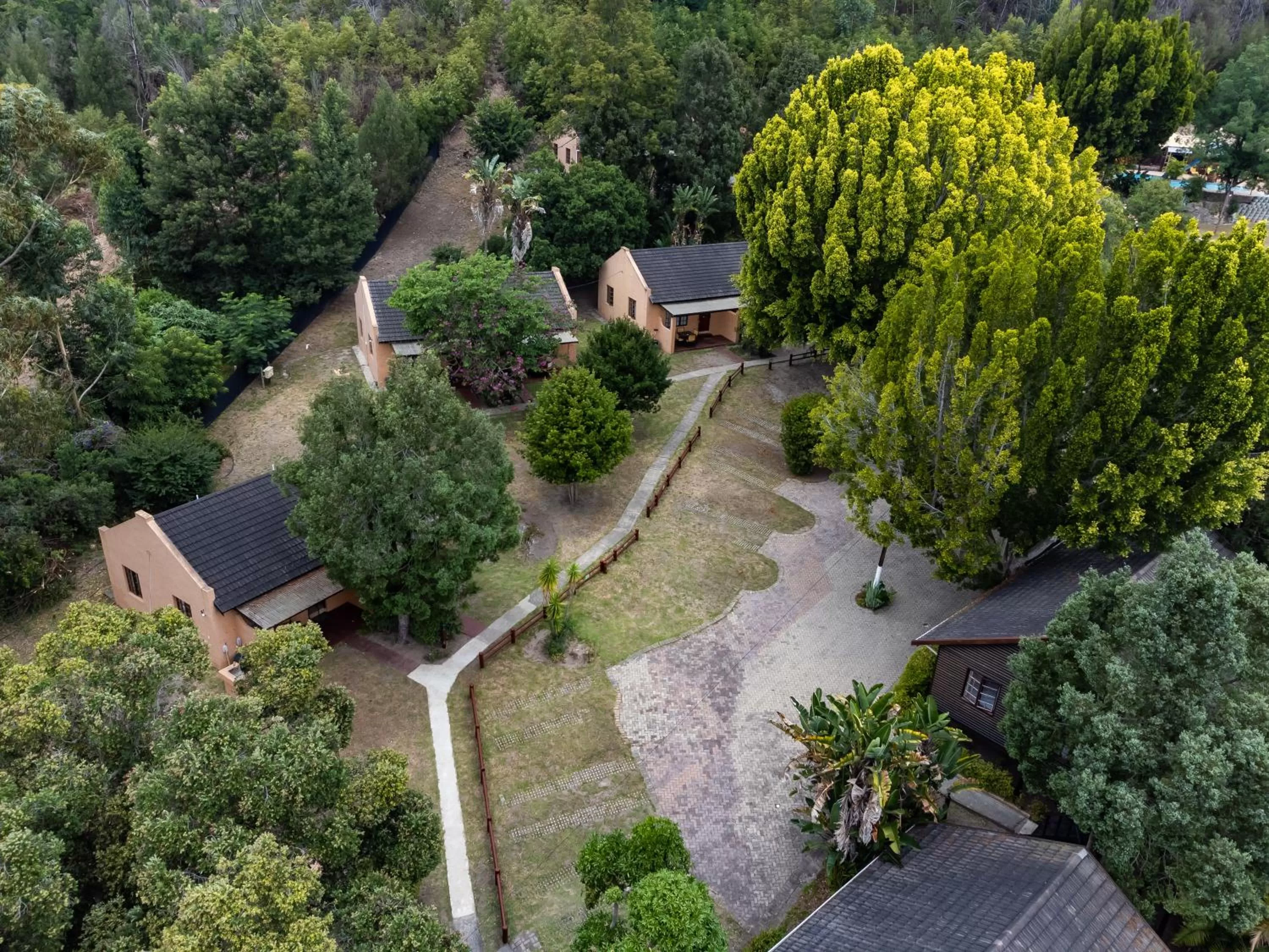 Bird's eye view in Gooderson Knysna Chalets