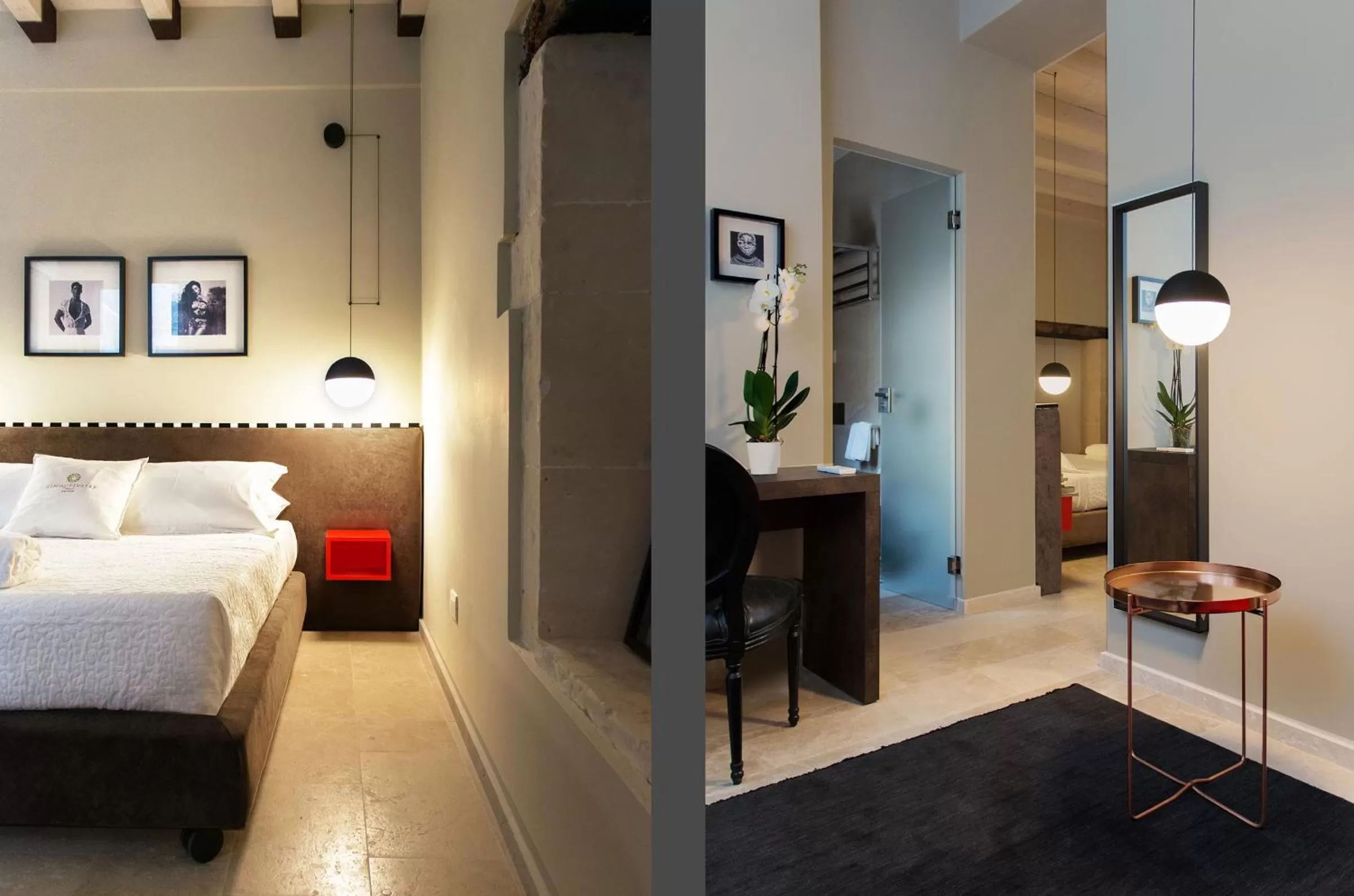 Bed in CinqueSuites Ortigia