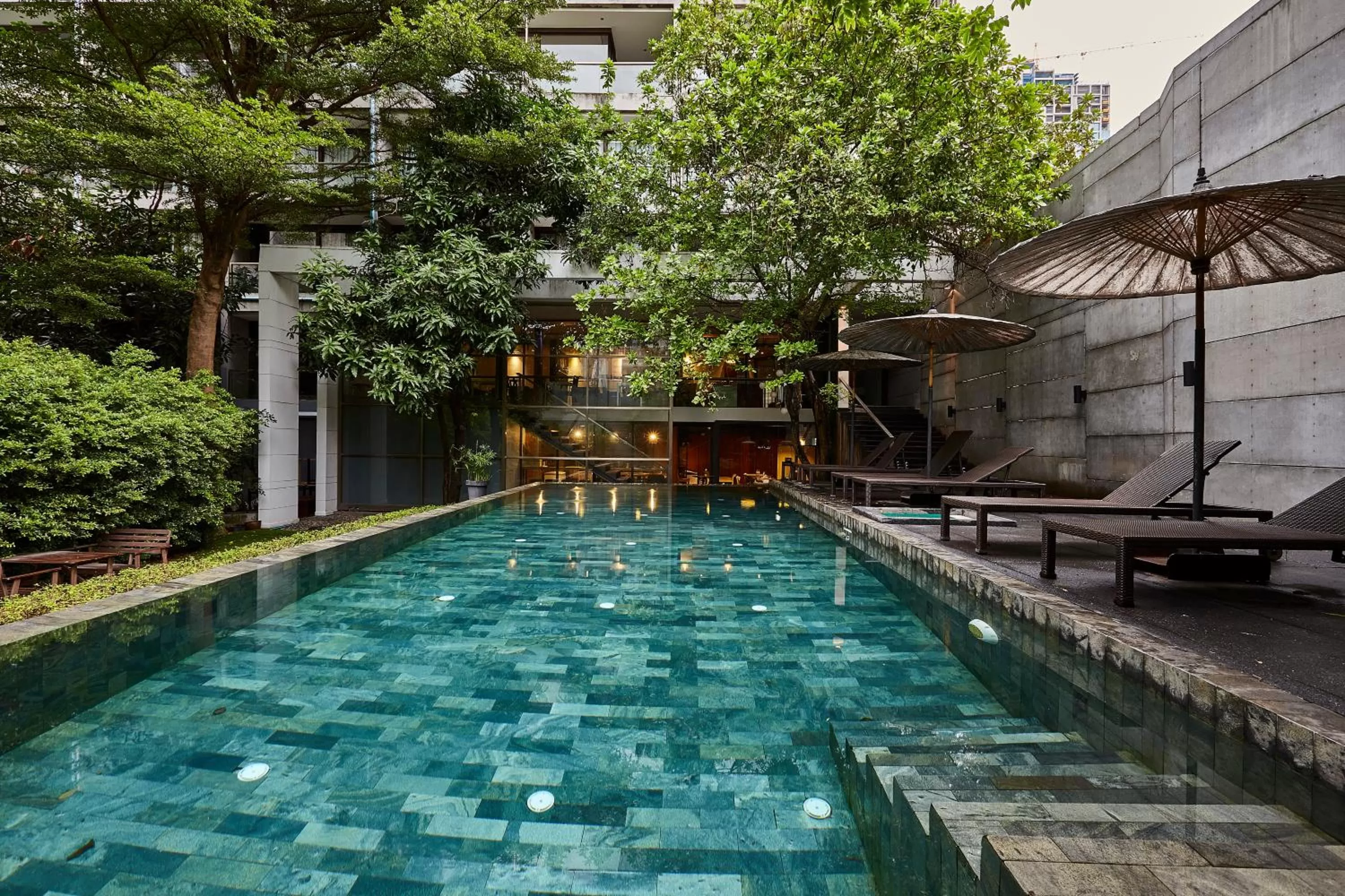 Swimming pool in LUXX Langsuan Hotel - SHA Plus
