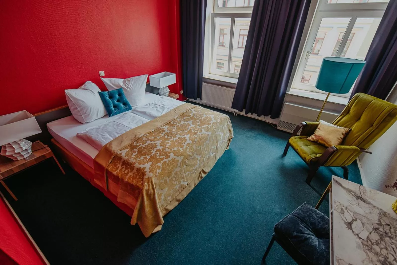 Bed in Boutique Hotel Rothenburger Hof