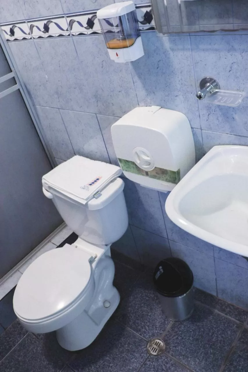 Bathroom in Hostal Carliza