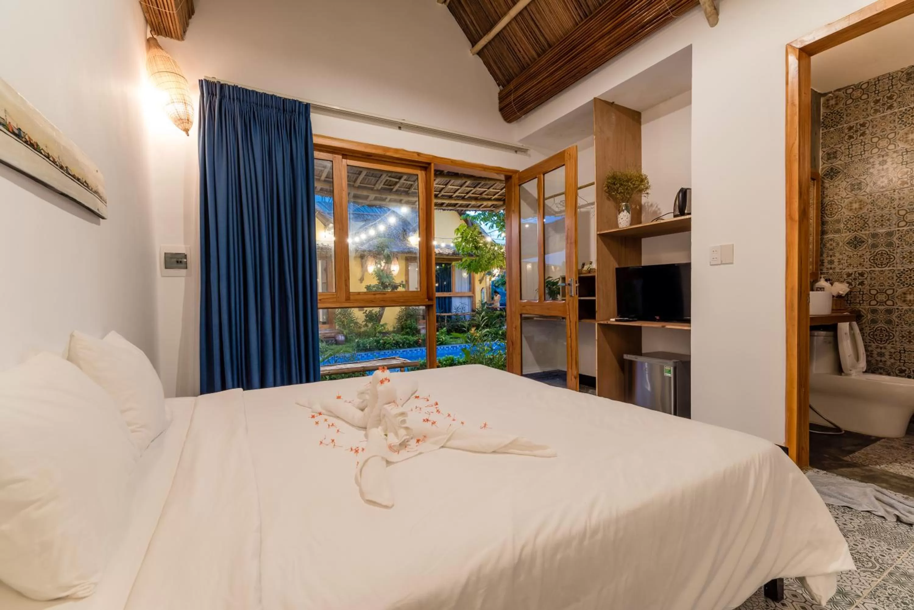 Bed in La Belle Anbang Homestay