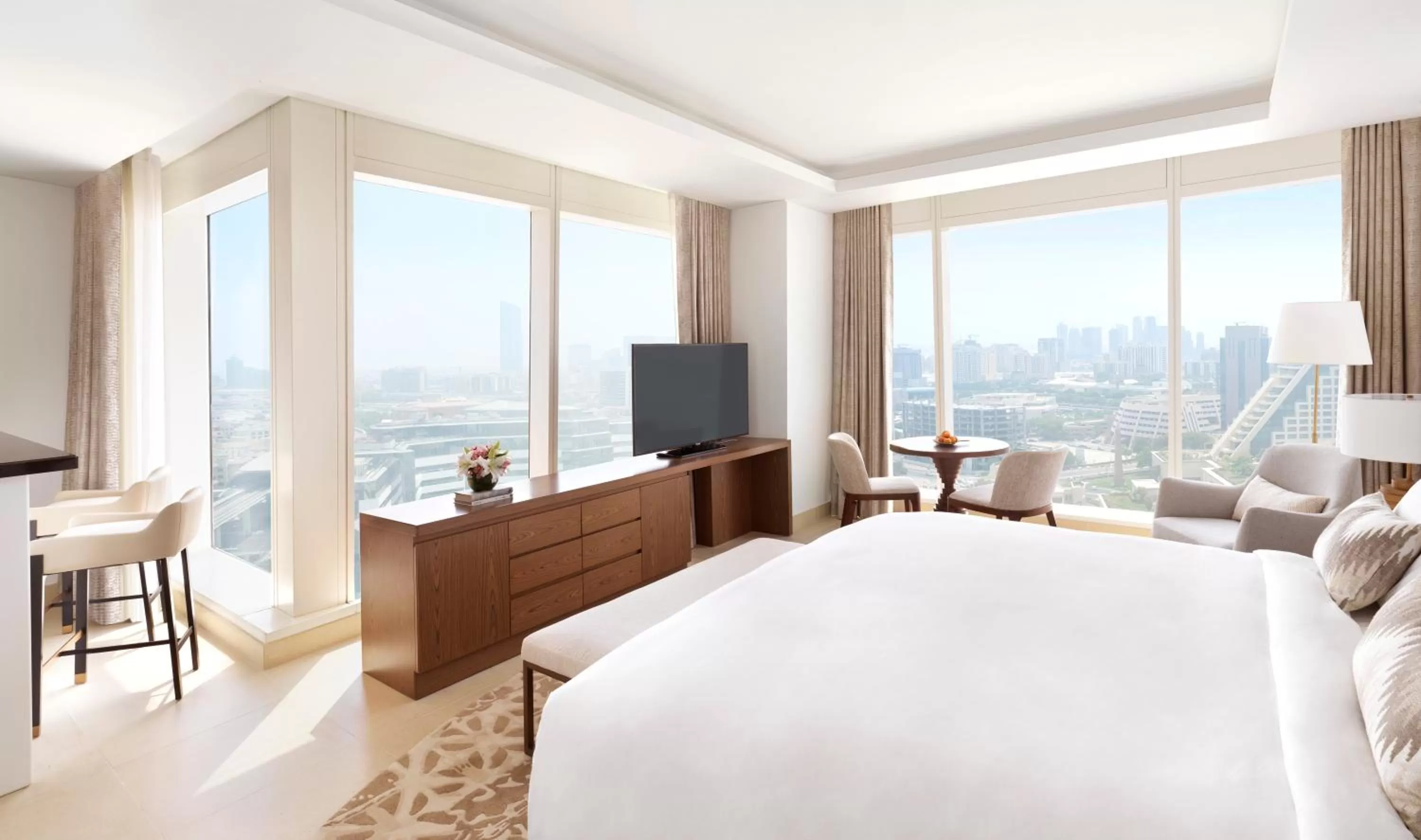 Bedroom, Bed in Sofitel Dubai The Obelisk