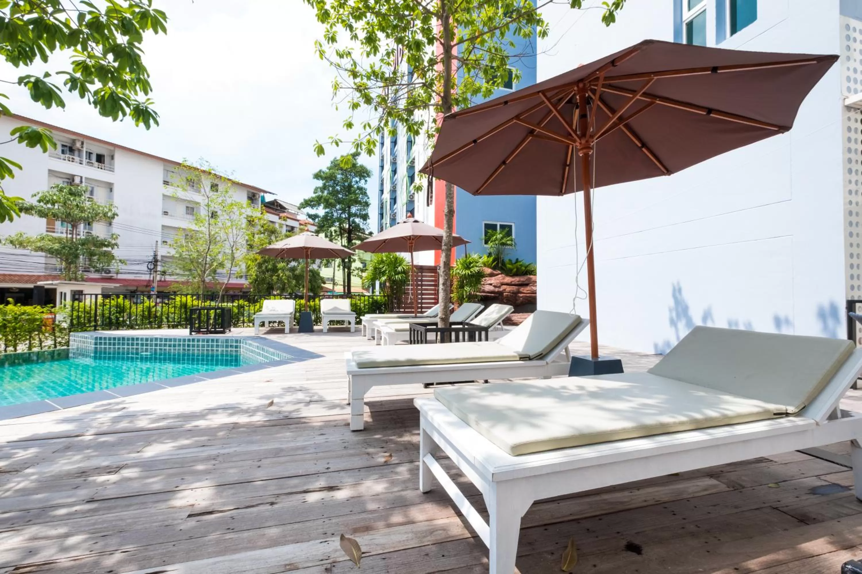 Swimming pool in P Plus Hotel