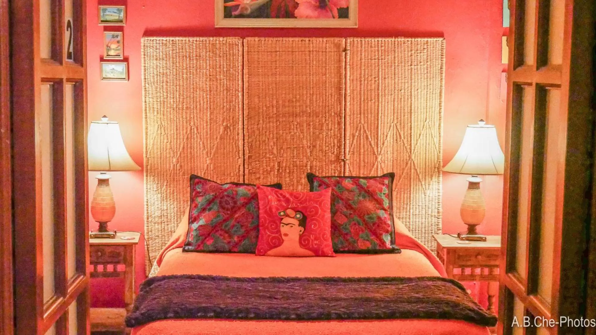 Bedroom, Bed in Casona Rosa B&B, Morelia