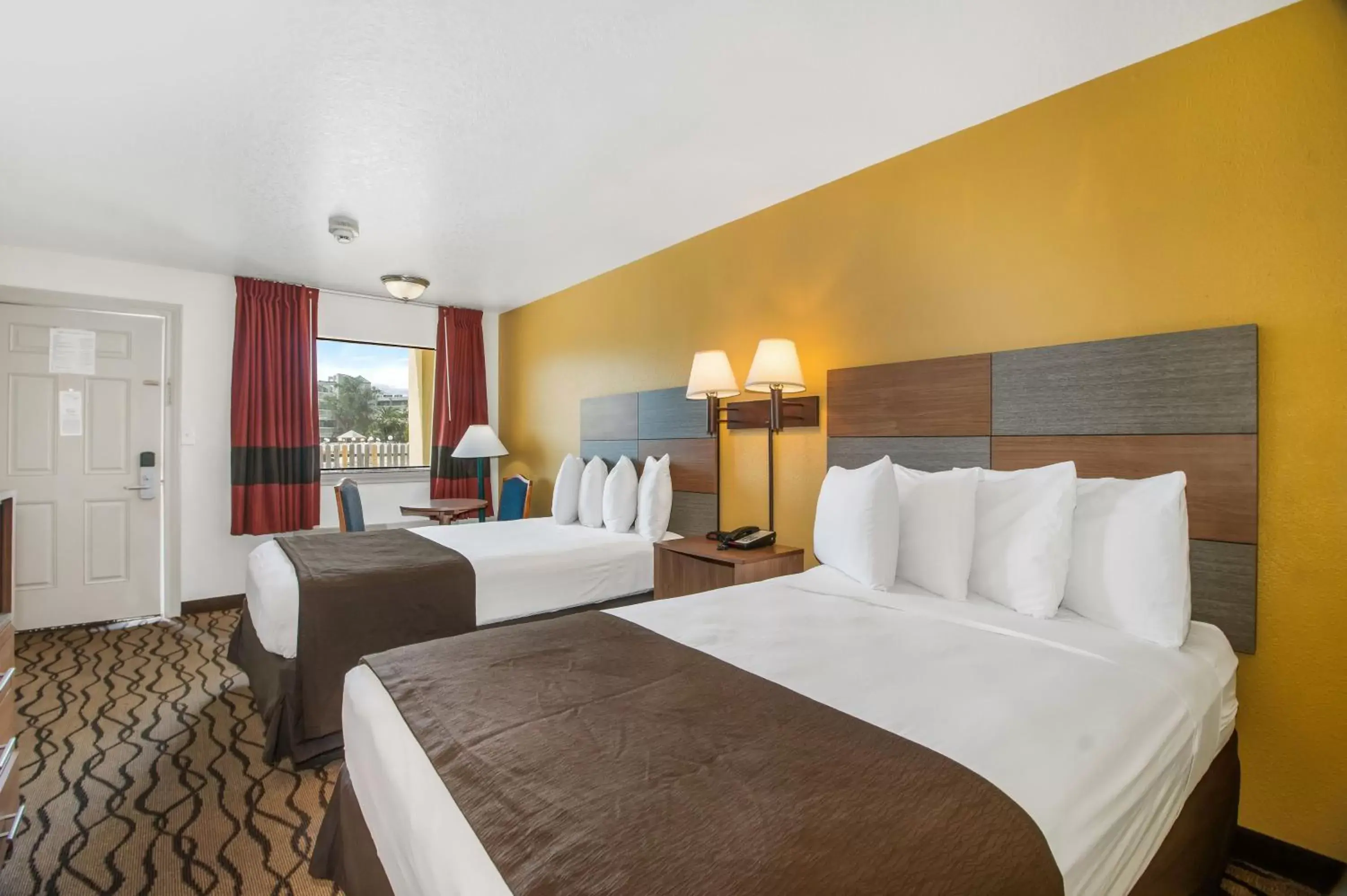 Deluxe Room with Two Double Beds - Ground Floor in Motel 6 Galveston, TX Seawall Deluxe Room with Two Double Beds - Ground Floor in Motel 6 Galveston, TX Seawall