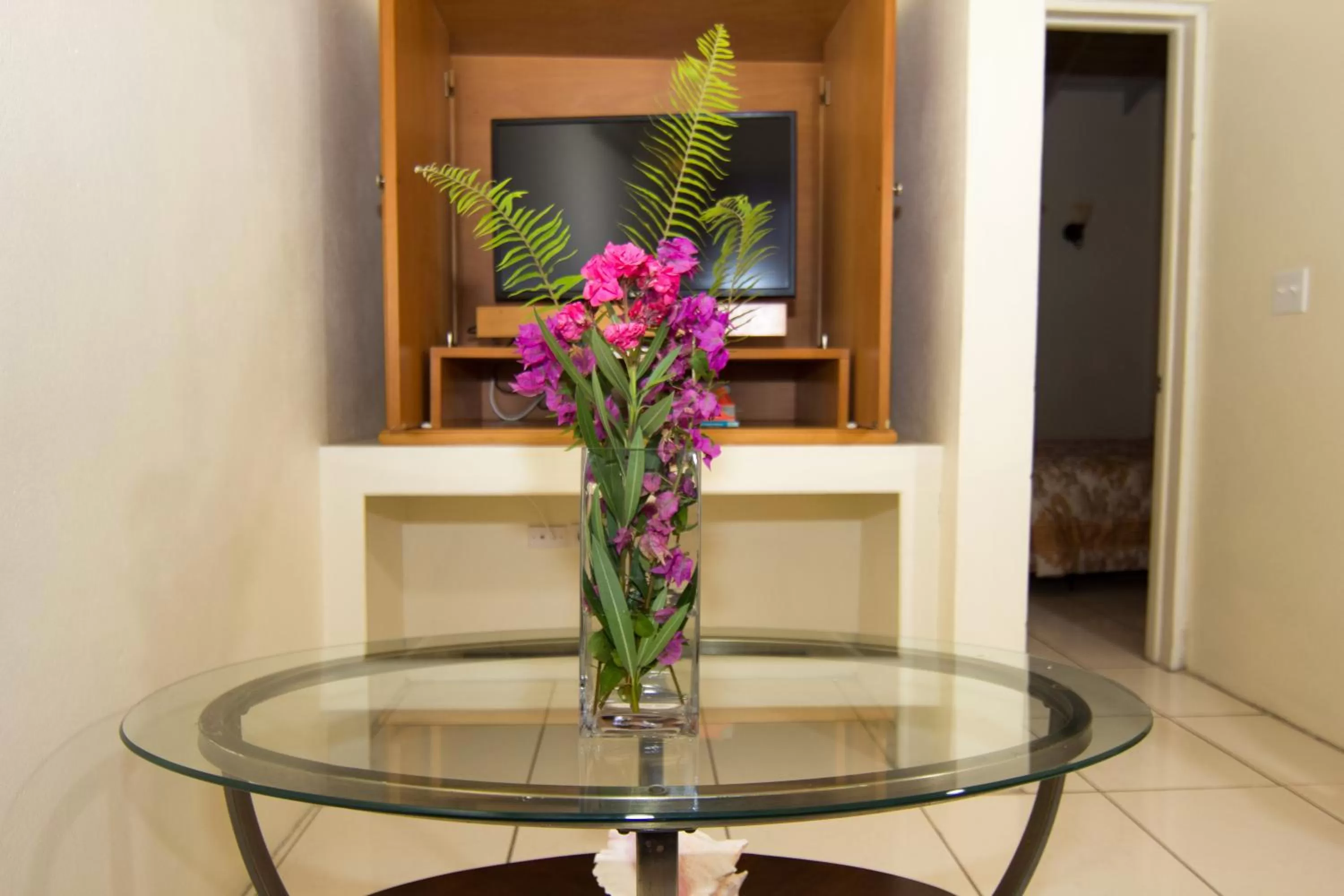 Communal lounge/ TV room in Connie's Comfort Suites