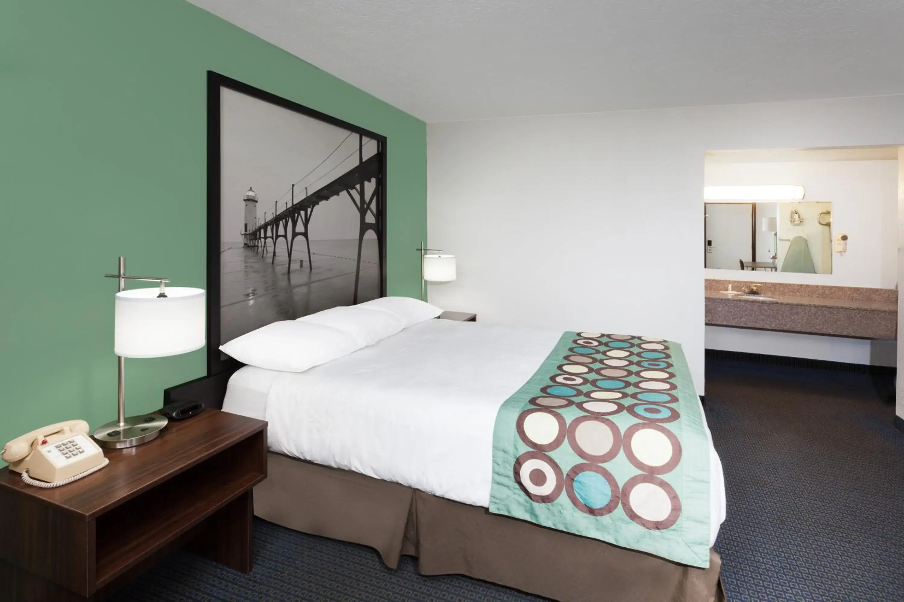 Queen Room, First Floor, Exterior Hall, Non-Smoking in Super 8 by Wyndham Stevensville St Joseph Queen Room, First Floor, Exterior Hall, Non-Smoking in Super 8 by Wyndham Stevensville St Joseph