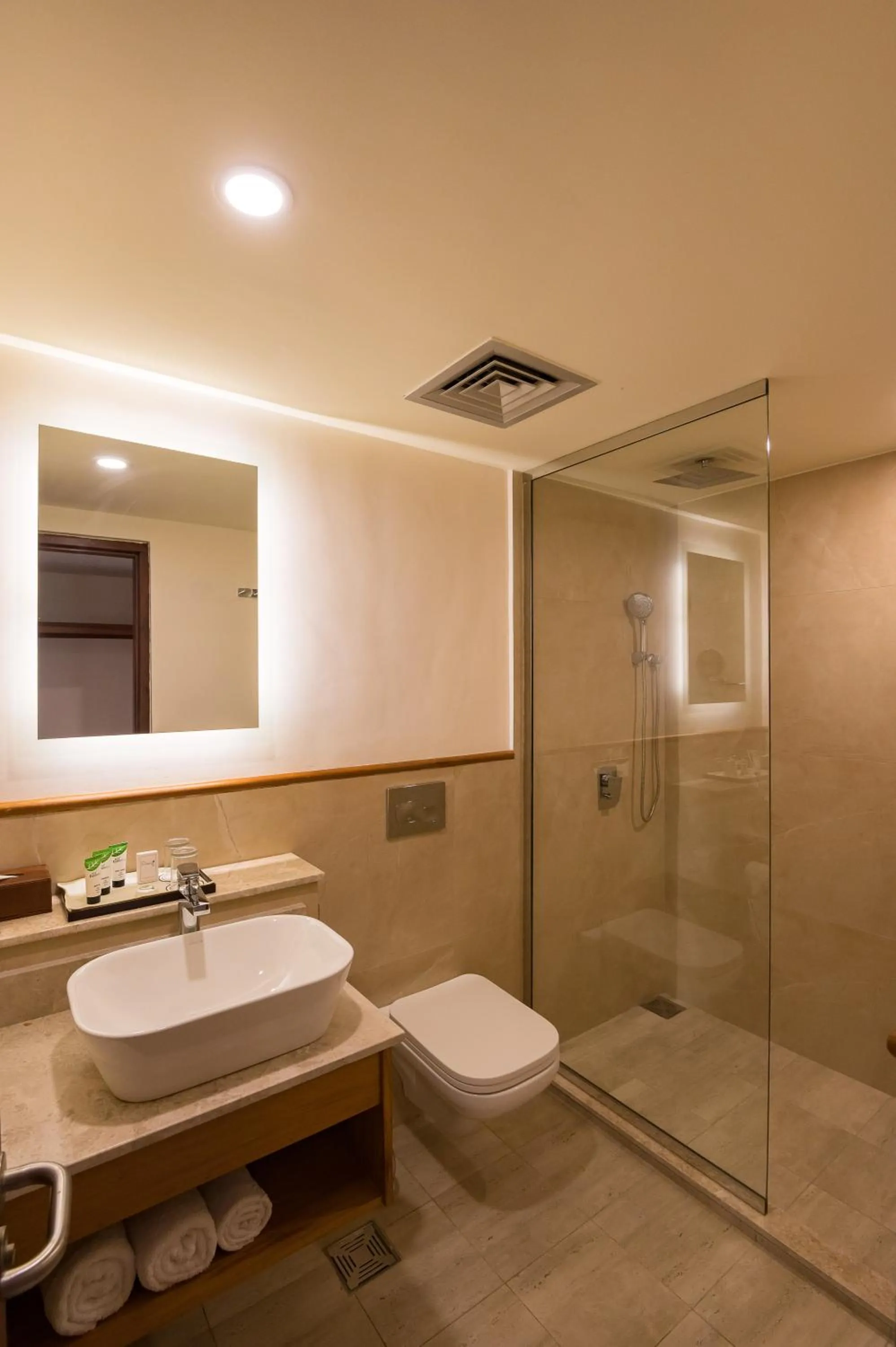 Shower in White Sands Hotel