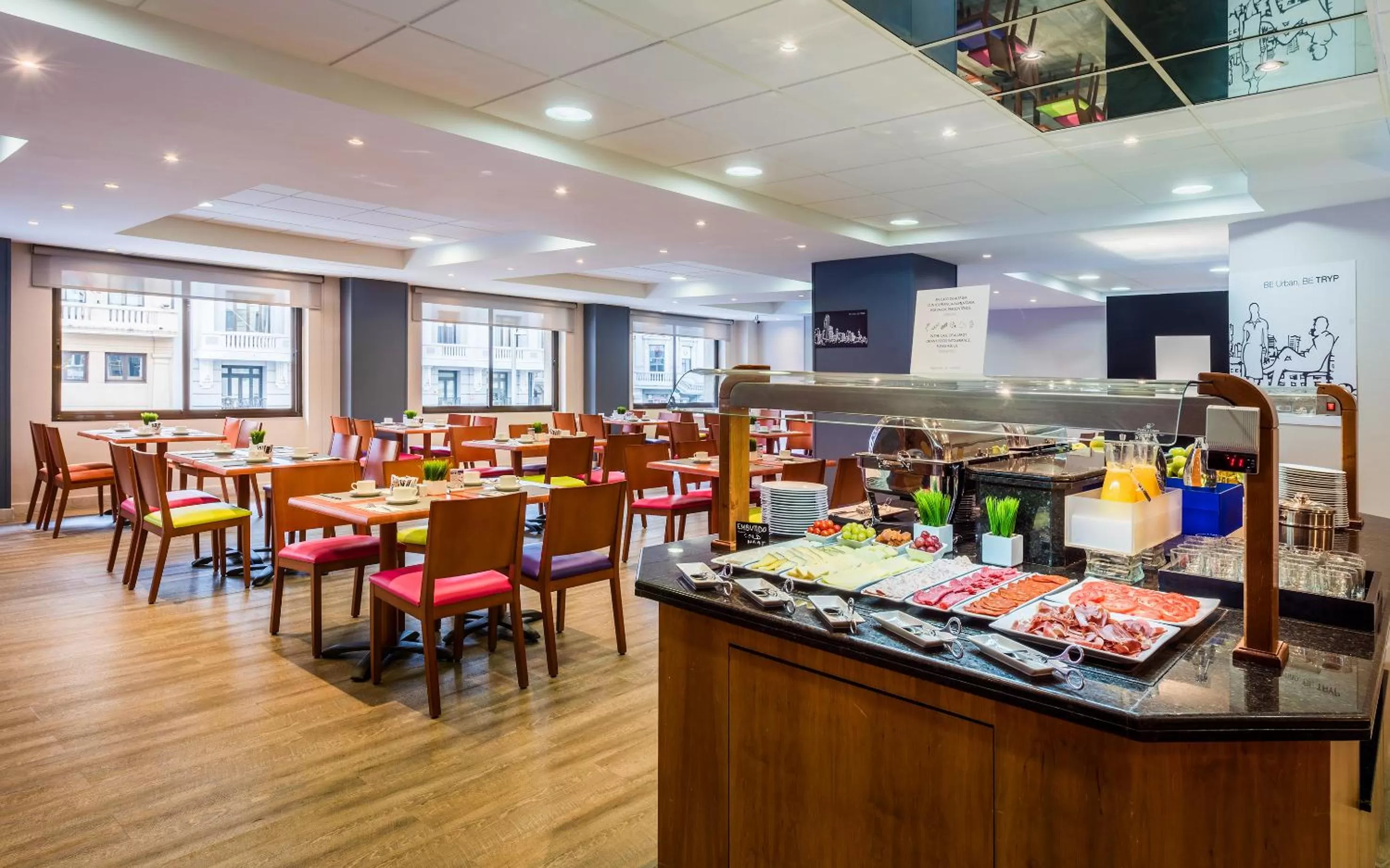 Buffet breakfast in Hotel Madrid Centro, Affiliated by Meliá