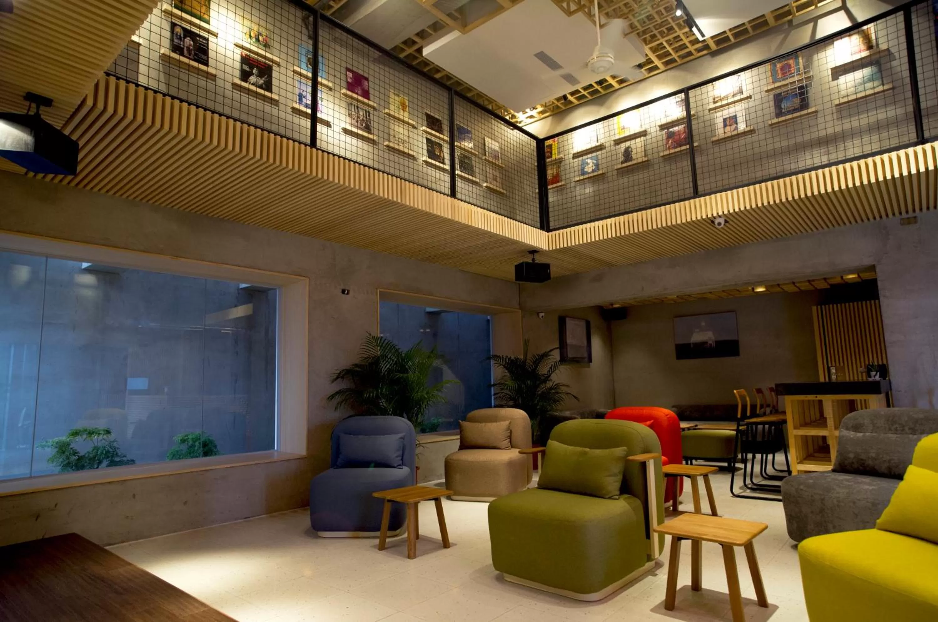 Communal lounge/ TV room in FFF Hotel