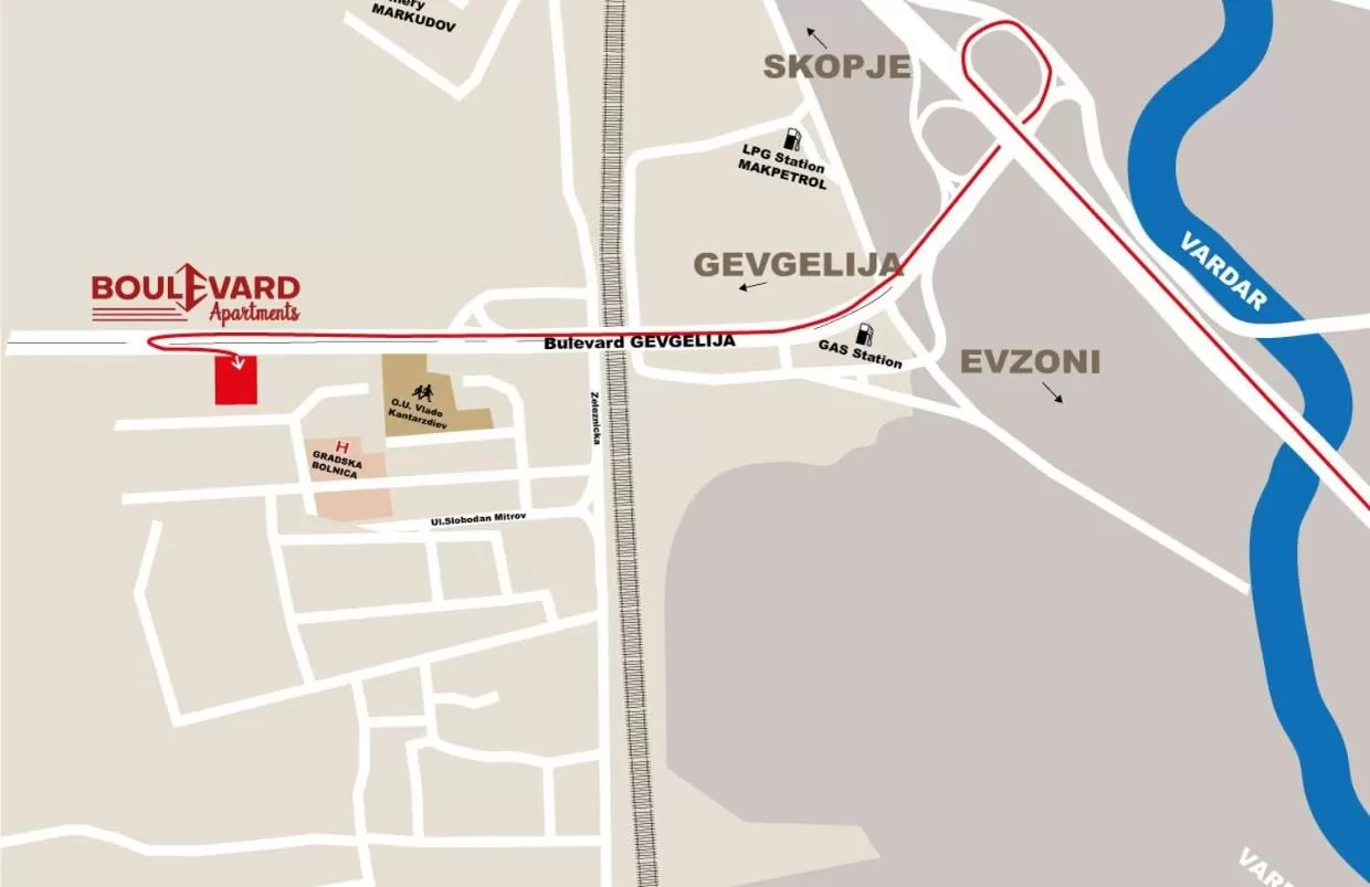 Bird's-eye View in Boulevard Apartments