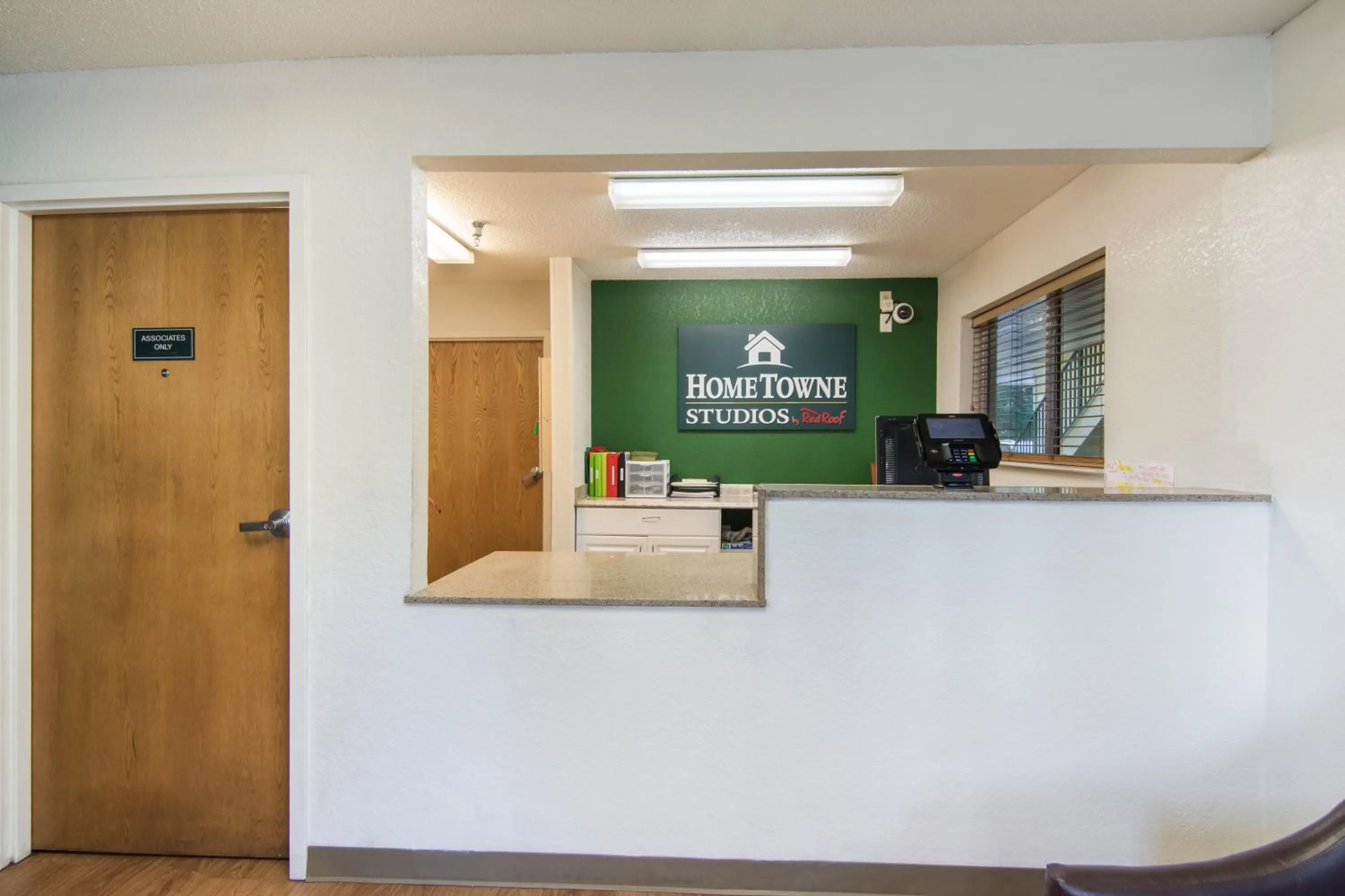 Lobby or reception in HomeTowne Studios by Red Roof Raleigh – Durham