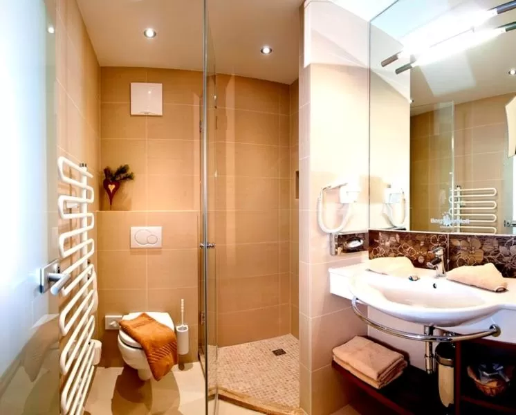 Shower in Hotel Bergkristall
