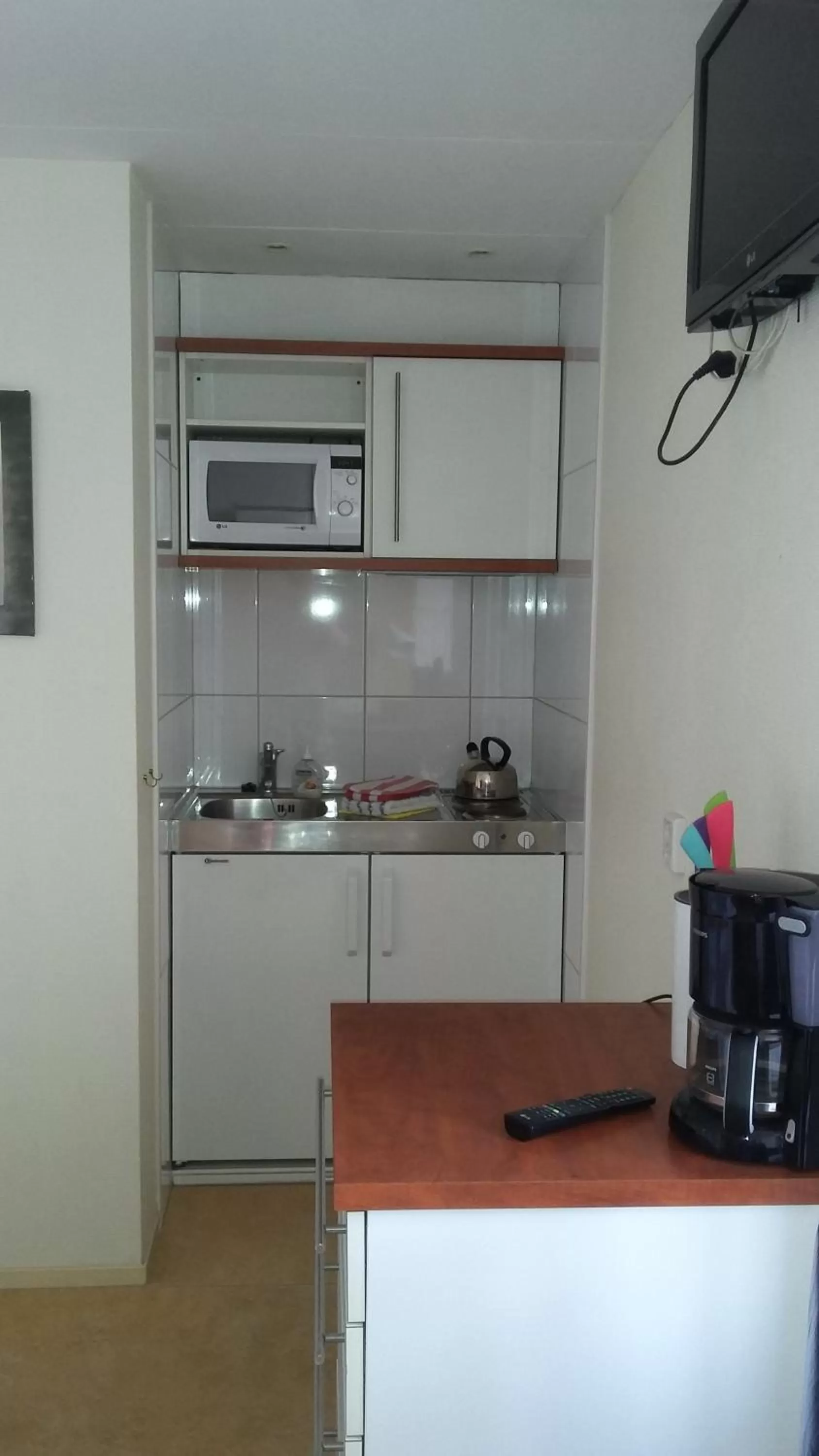 Kitchen or kitchenette in Hotel Rasch