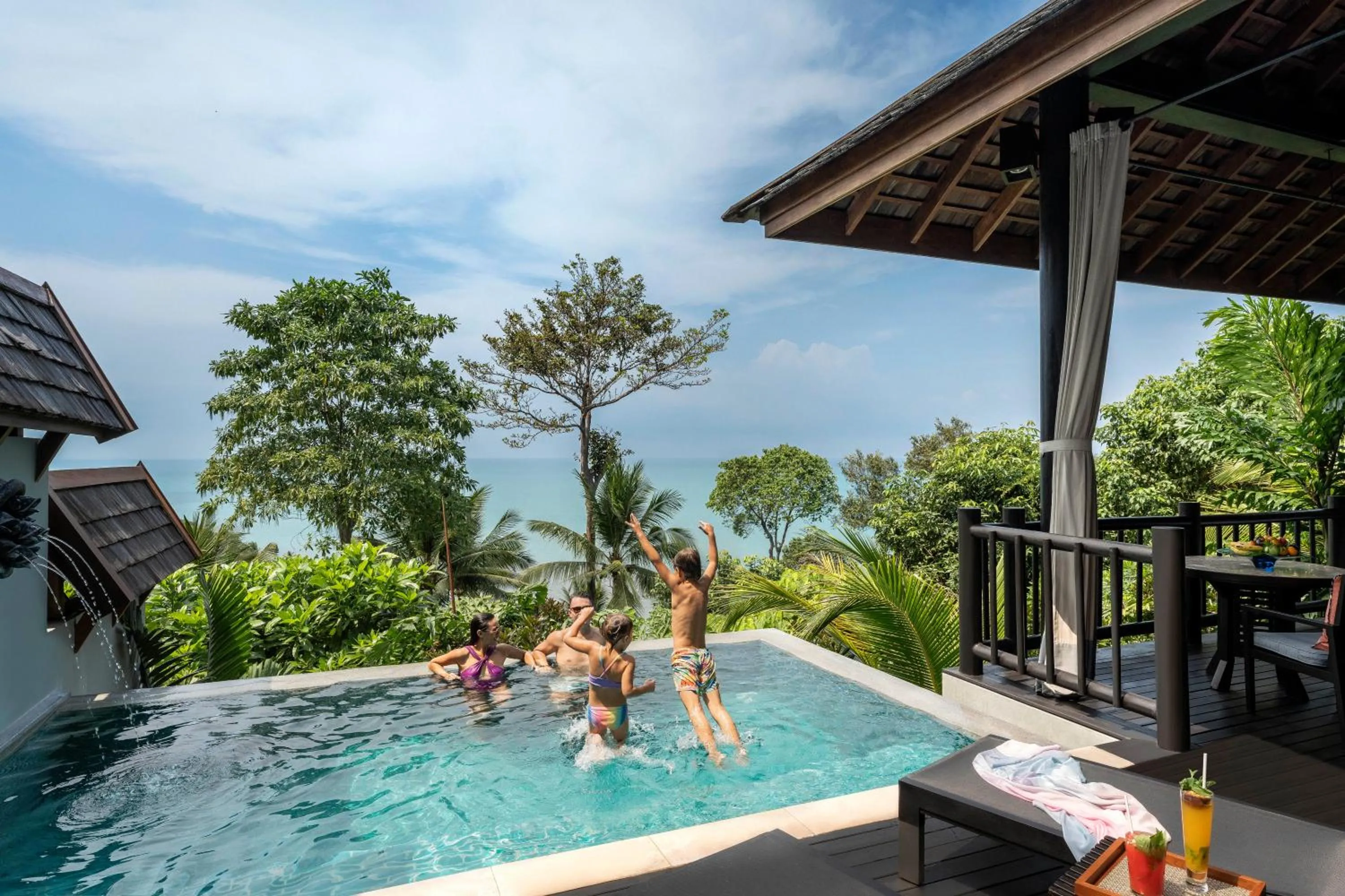 Pool view in Four Seasons Resort Koh Samui