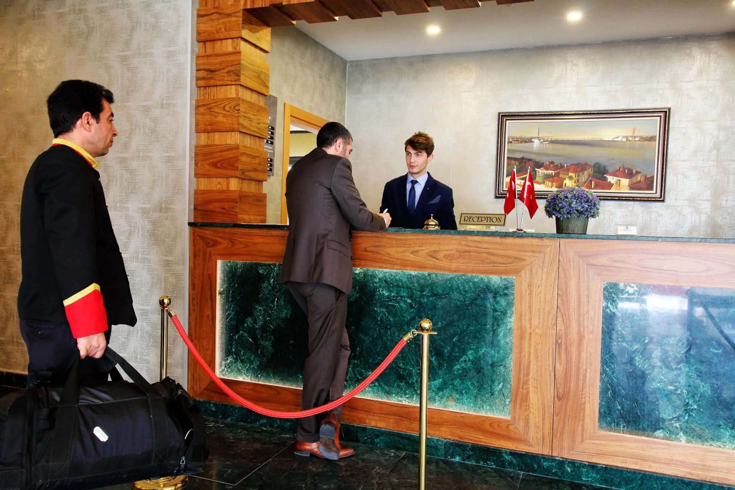 Lobby or reception in Sarissa Hotel