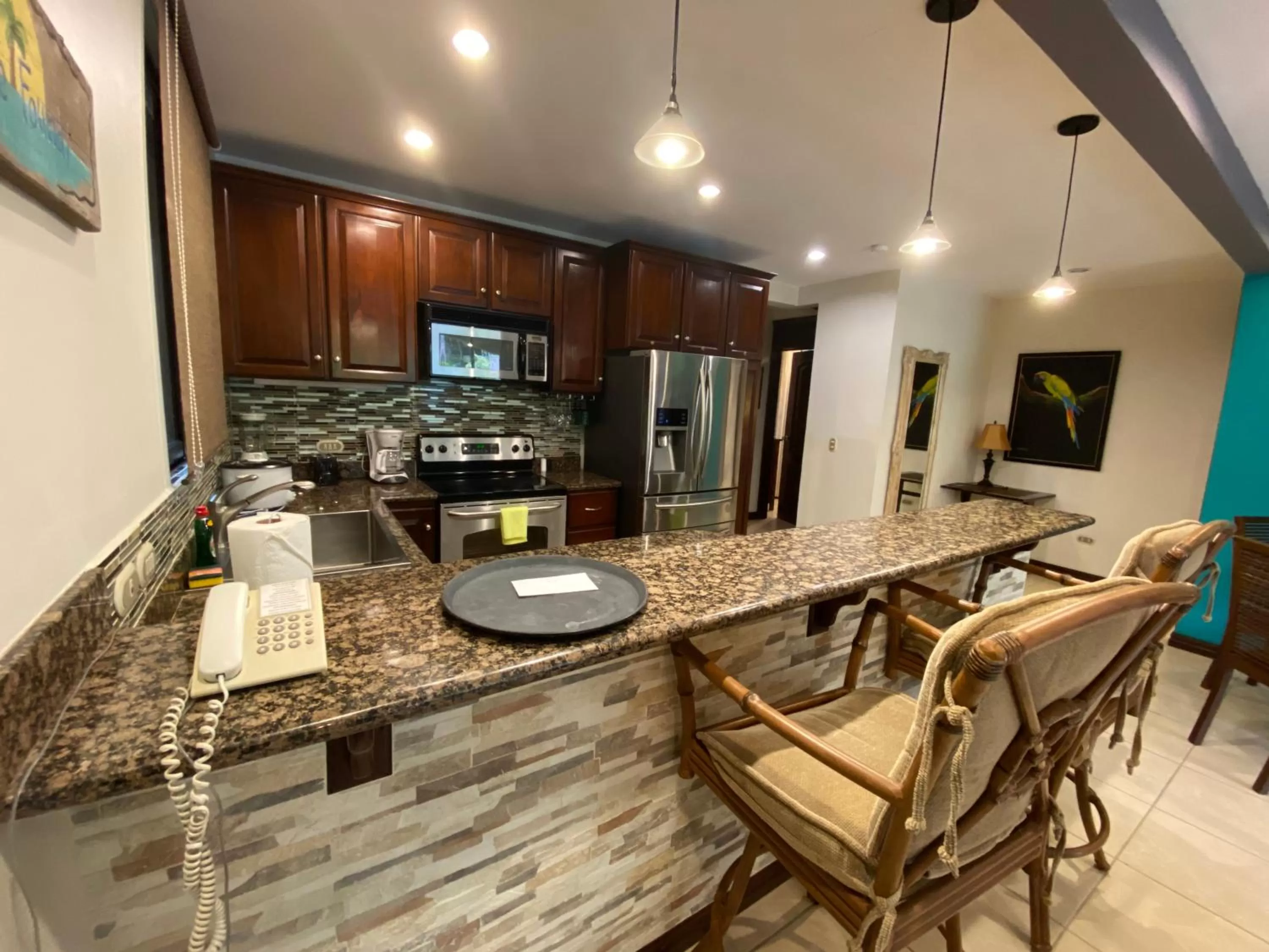 Kitchen or kitchenette in Monte Carlo Luxury Condominiums