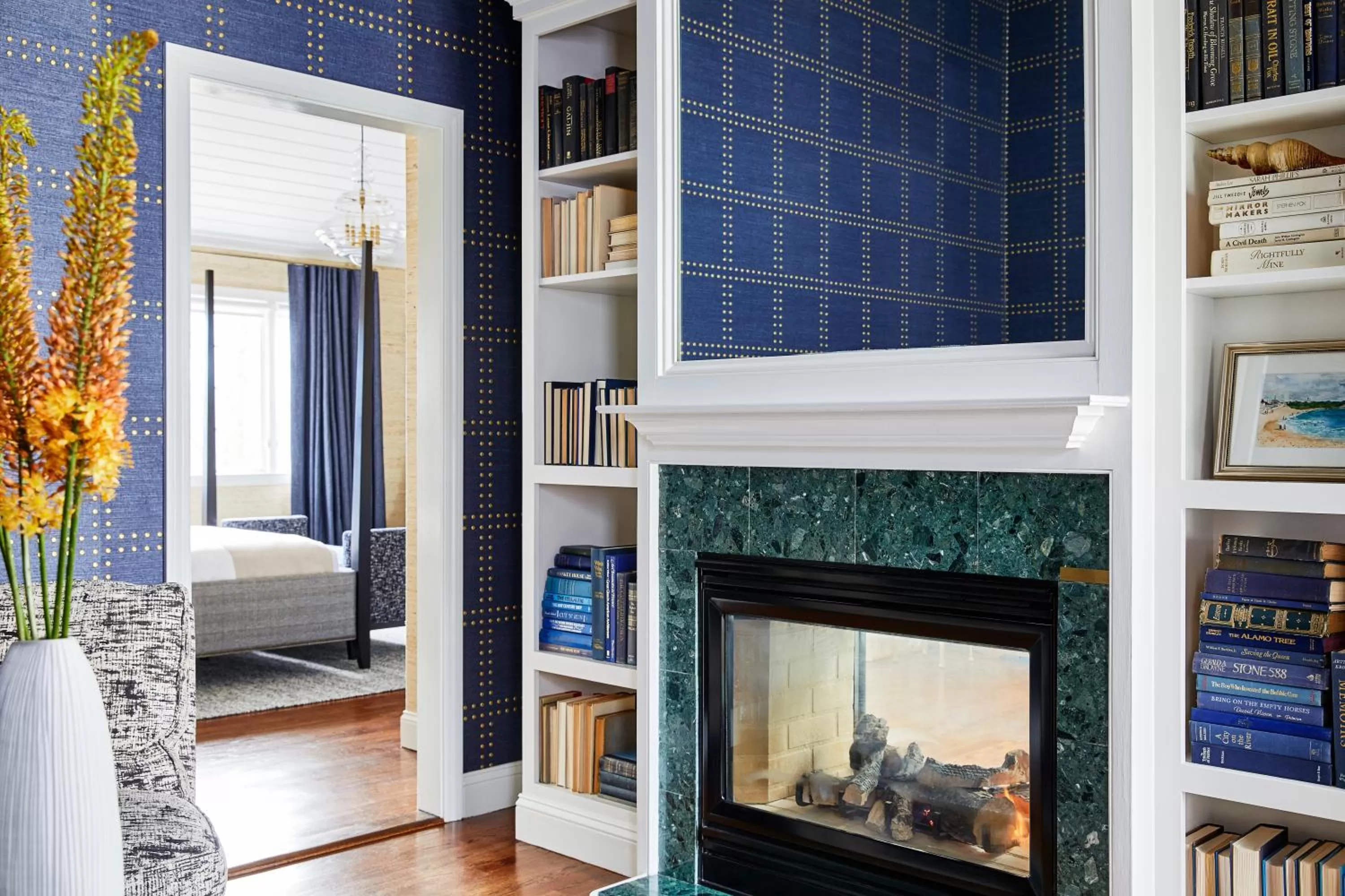 Decorative detail, Bed in The Cliffside Inn