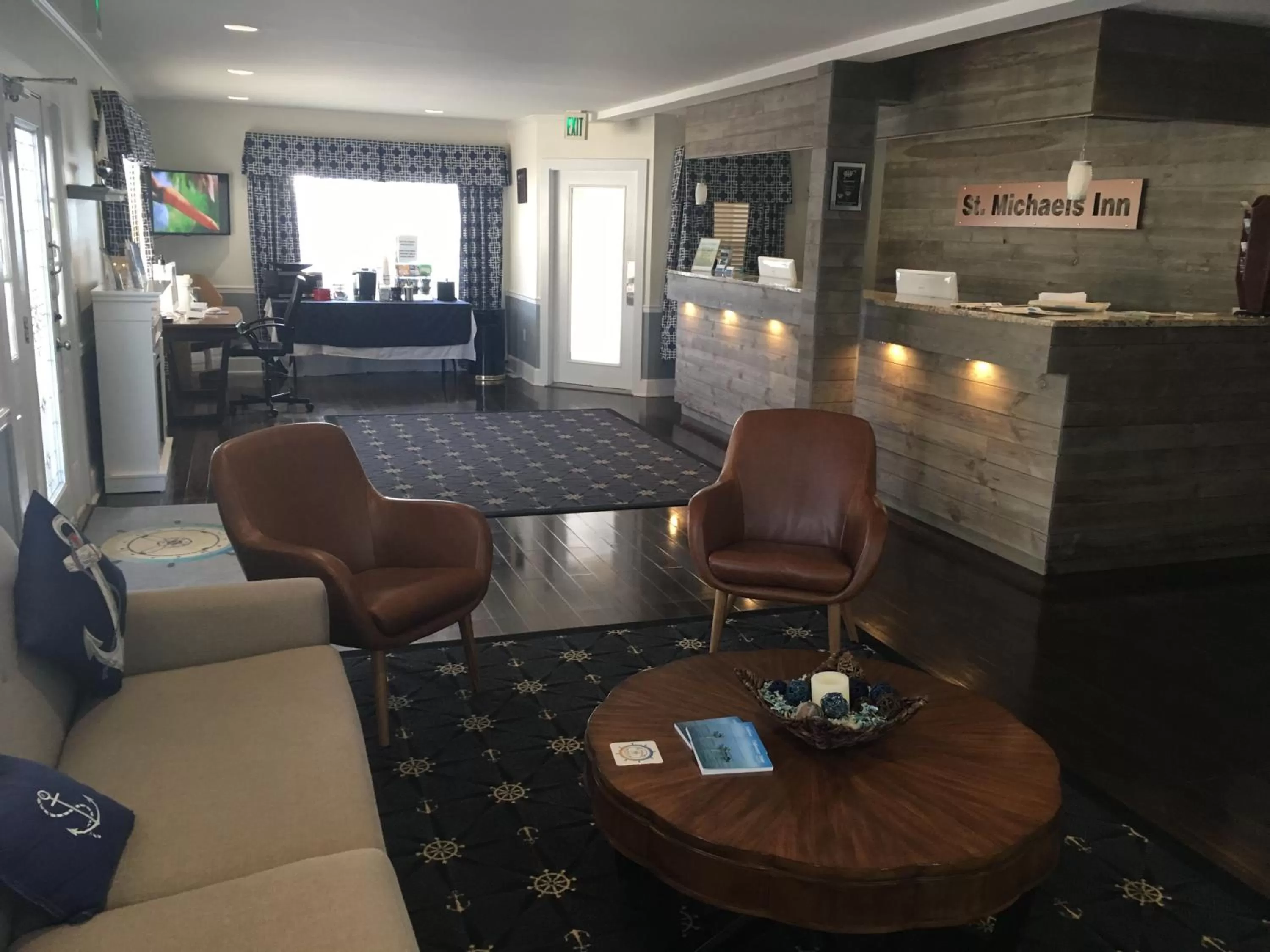 Lobby or reception in St. Michaels Inn