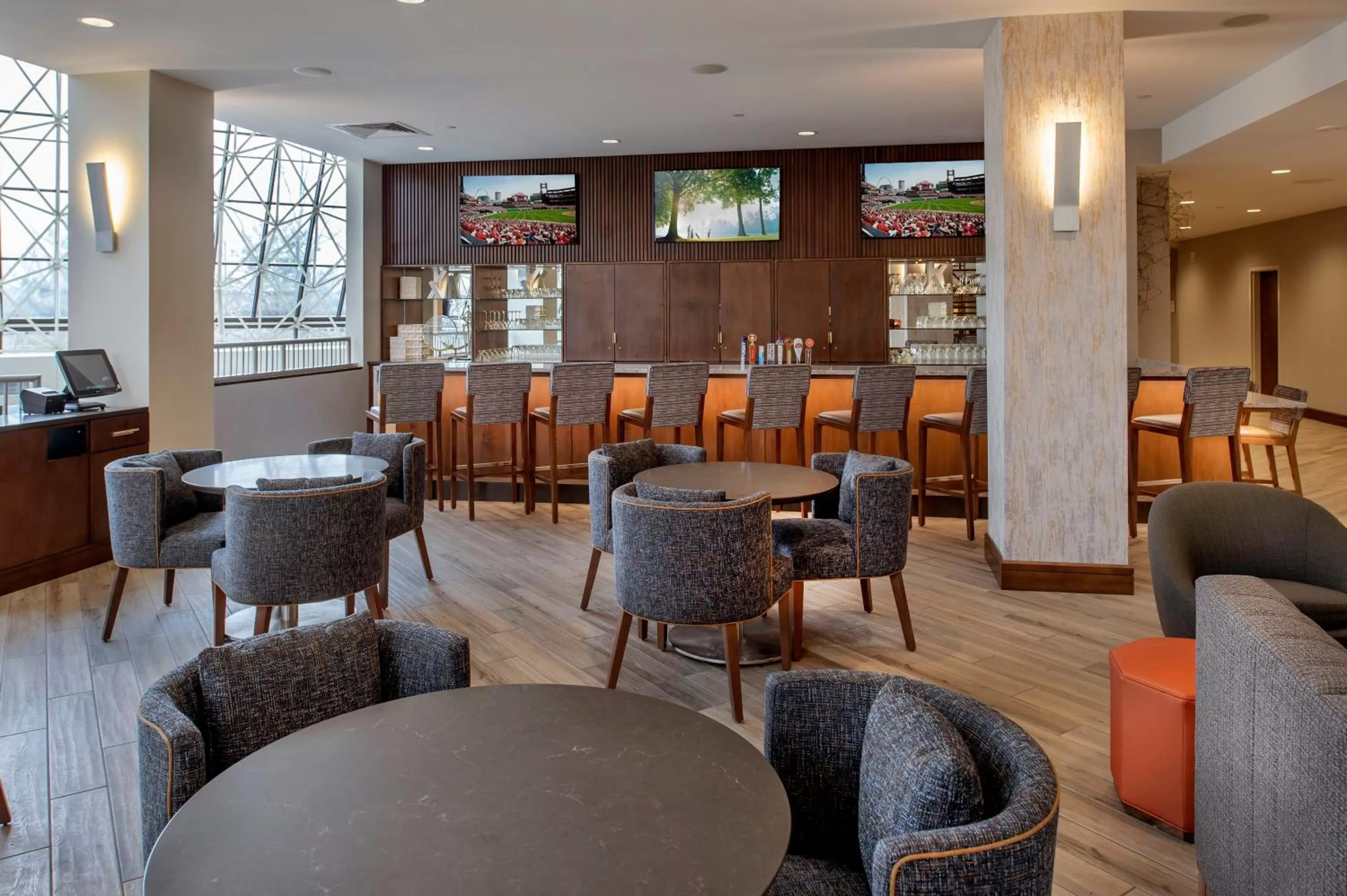 Lounge or bar in Crowne Plaza Hotel St. Louis Airport by IHG