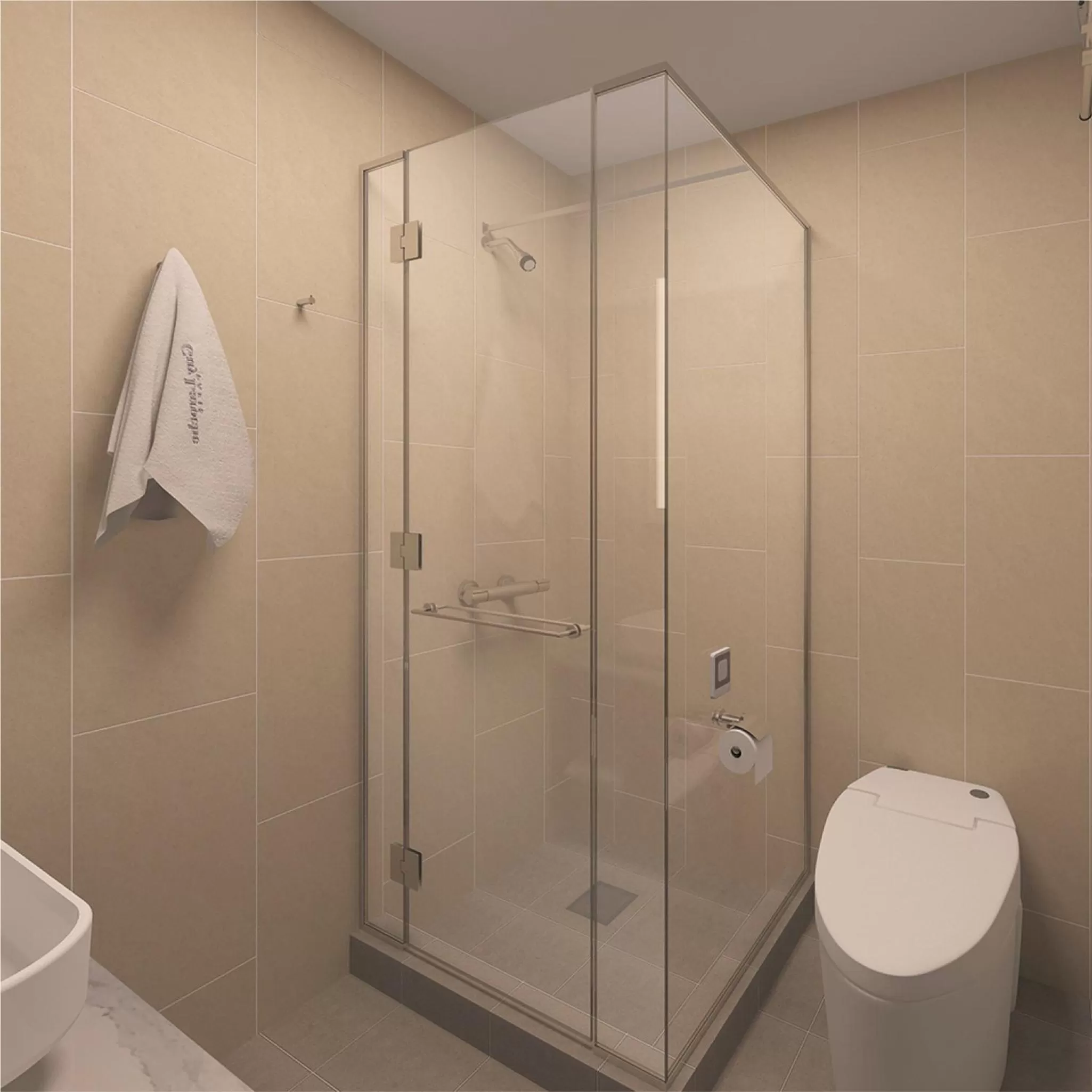 Shower in Porter Square Hotel