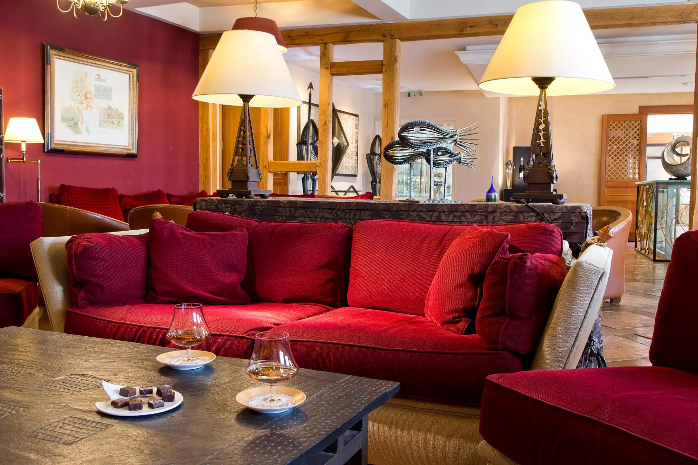 Communal lounge/ TV room in La Côte Saint Jacques