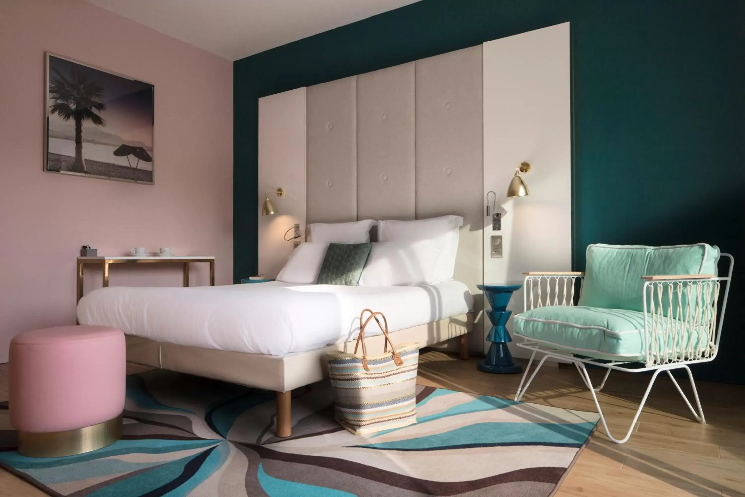 Superior Room with Terrace and Sea View in Mercure Villeneuve Loubet Plage Superior Room with Terrace and Sea View in Mercure Villeneuve Loubet Plage