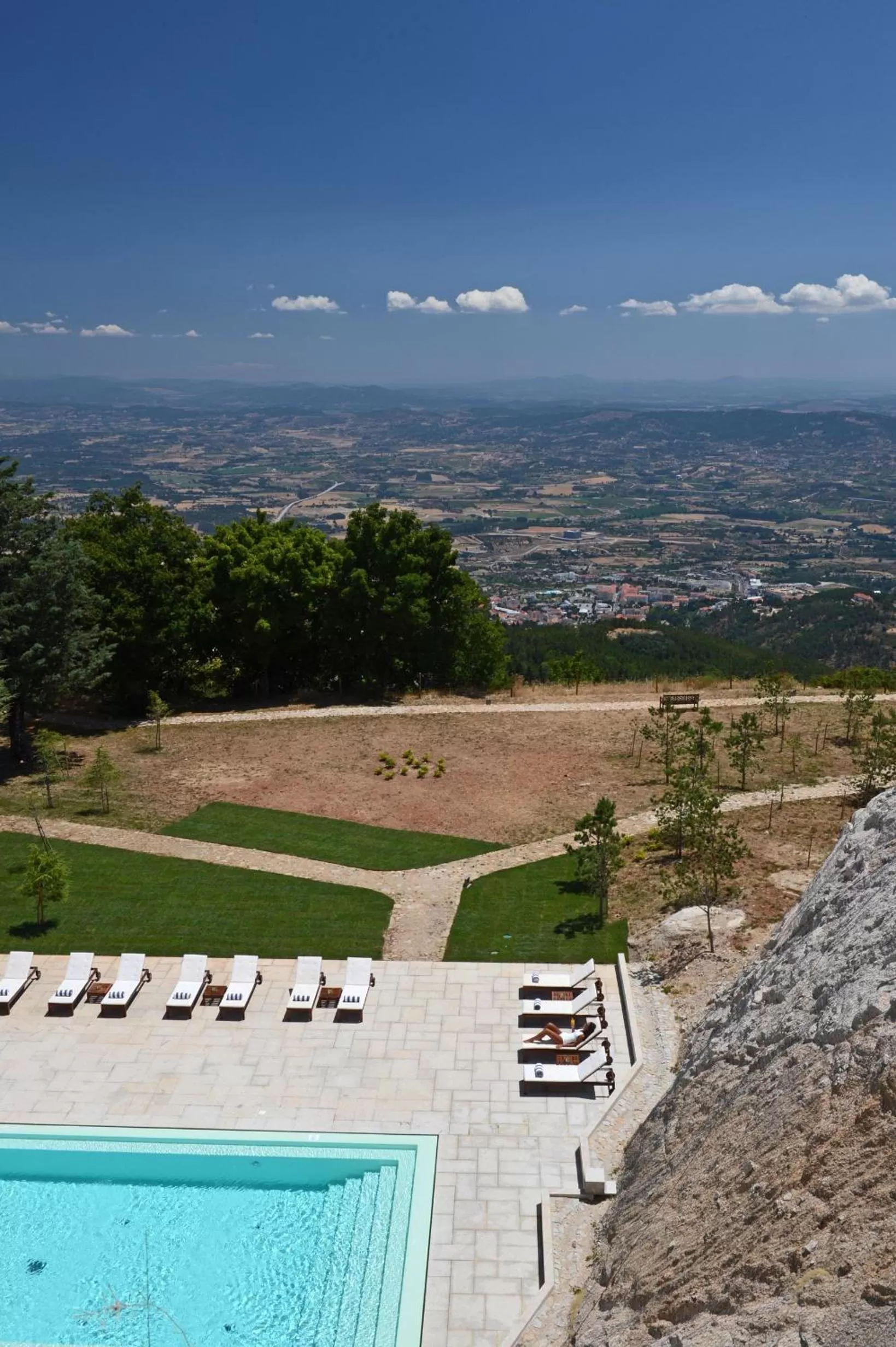 Pool view in Pousada da Serra da Estrela