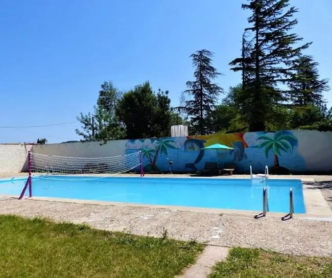 Swimming pool in Le Relais de la RN7