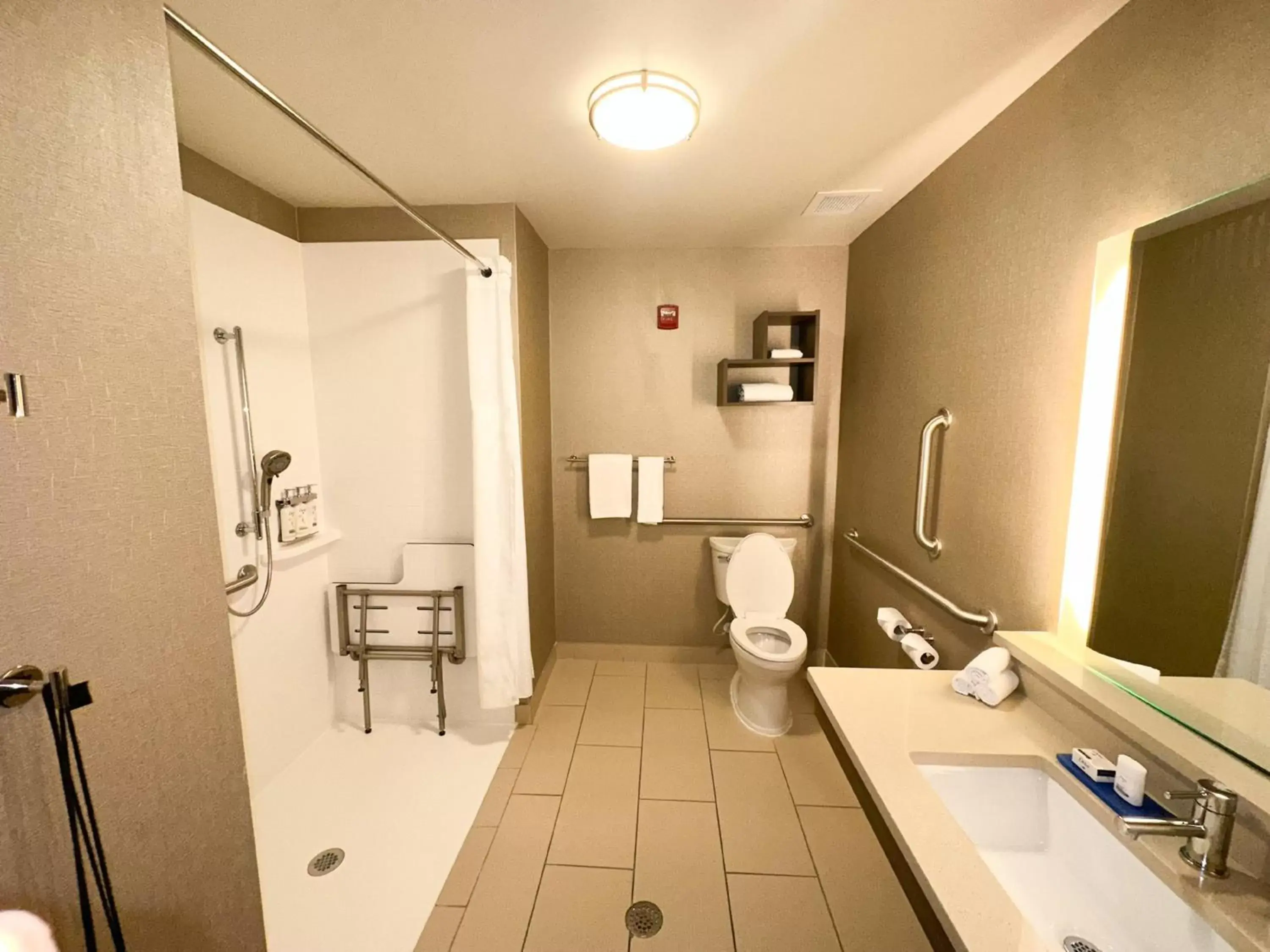 Standard King Room with Mobility Accessible Roll-In Shower in Holiday Inn Express & Suites Plymouth - Ann Arbor Area by IHG Standard King Room with Mobility Accessible Roll-In Shower in Holiday Inn Express & Suites Plymouth - Ann Arbor Area by IHG
