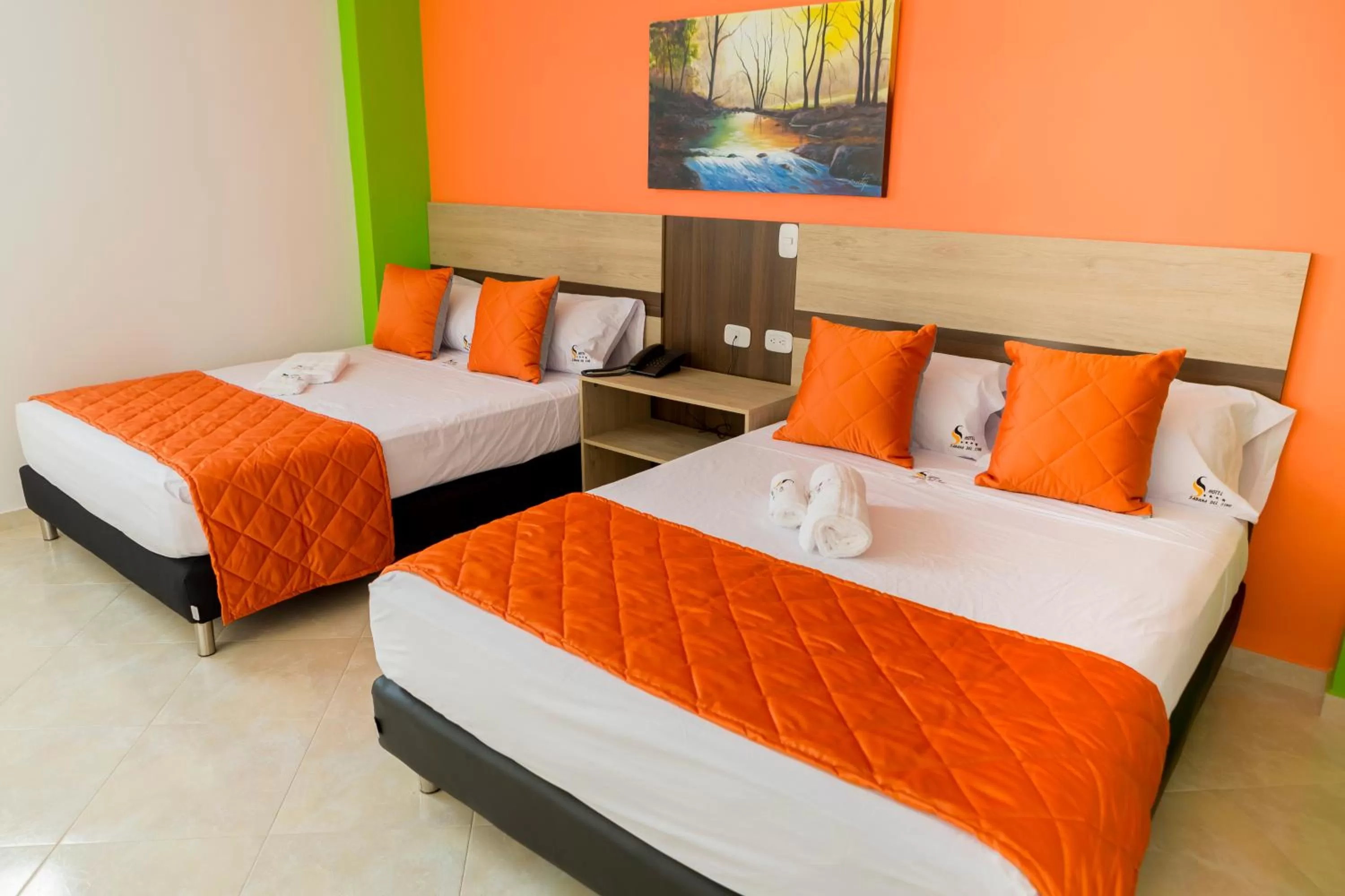 Bed in Hotel Sabana del Sinu