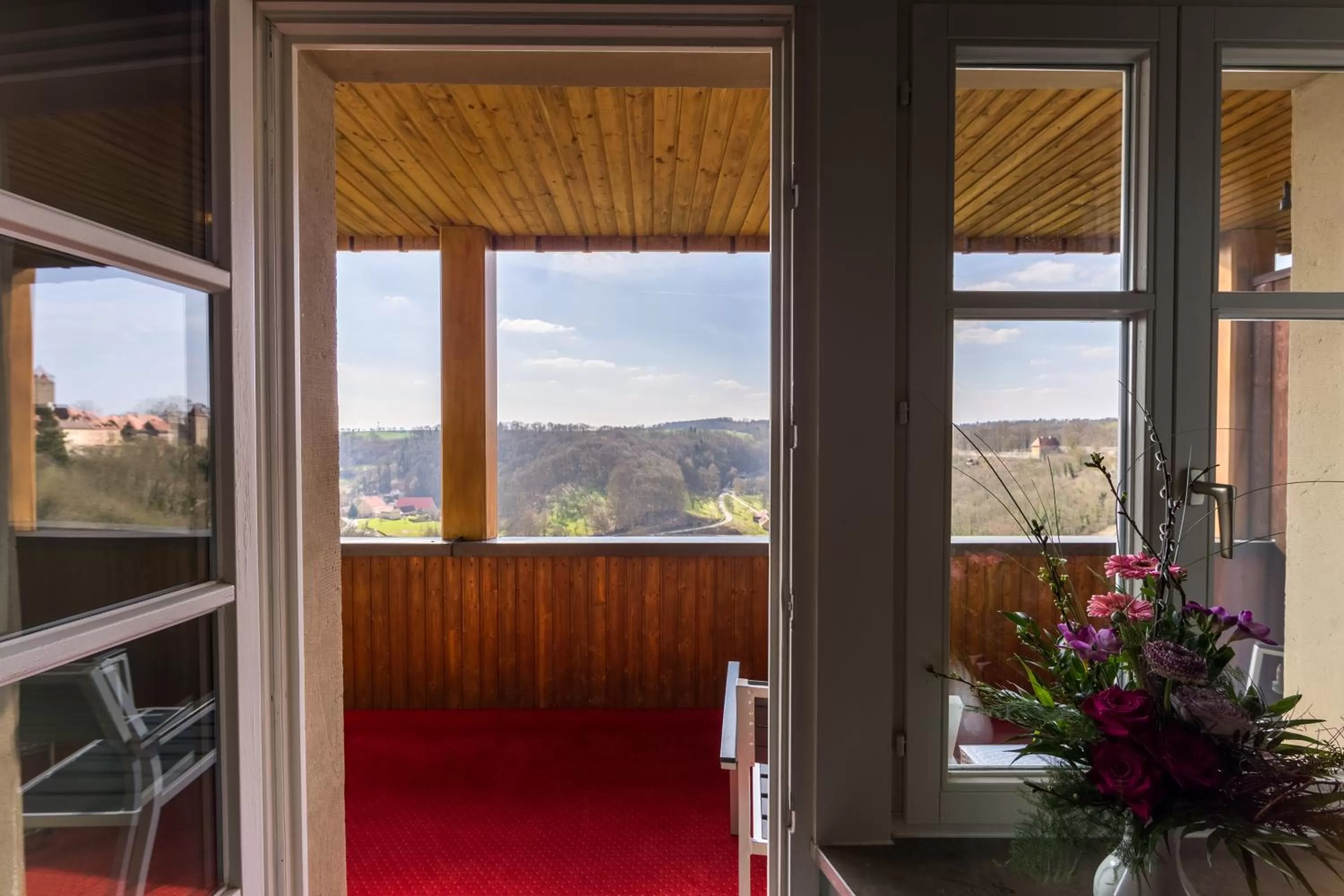 View (from property/room) in Historik Hotel Goldener Hirsch Rothenburg