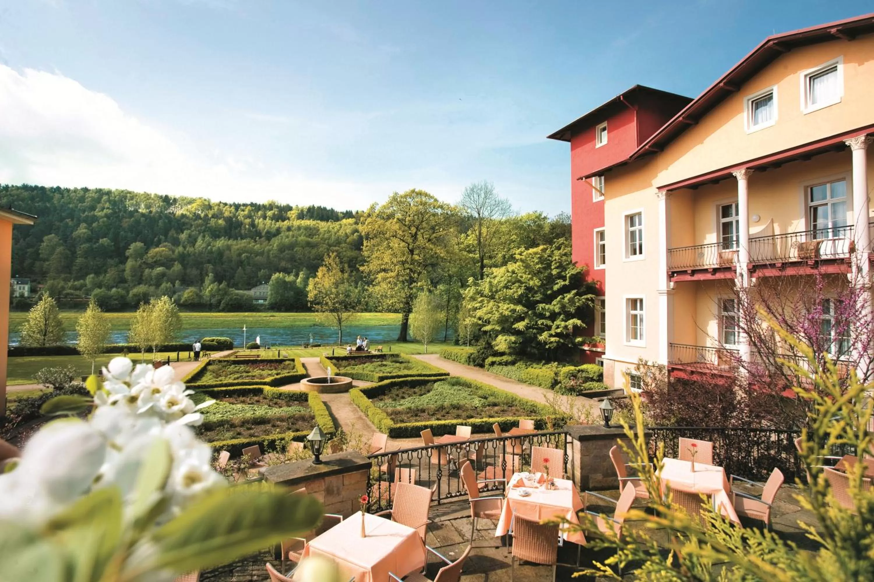 River view in Parkhotel Bad Schandau mit SPA